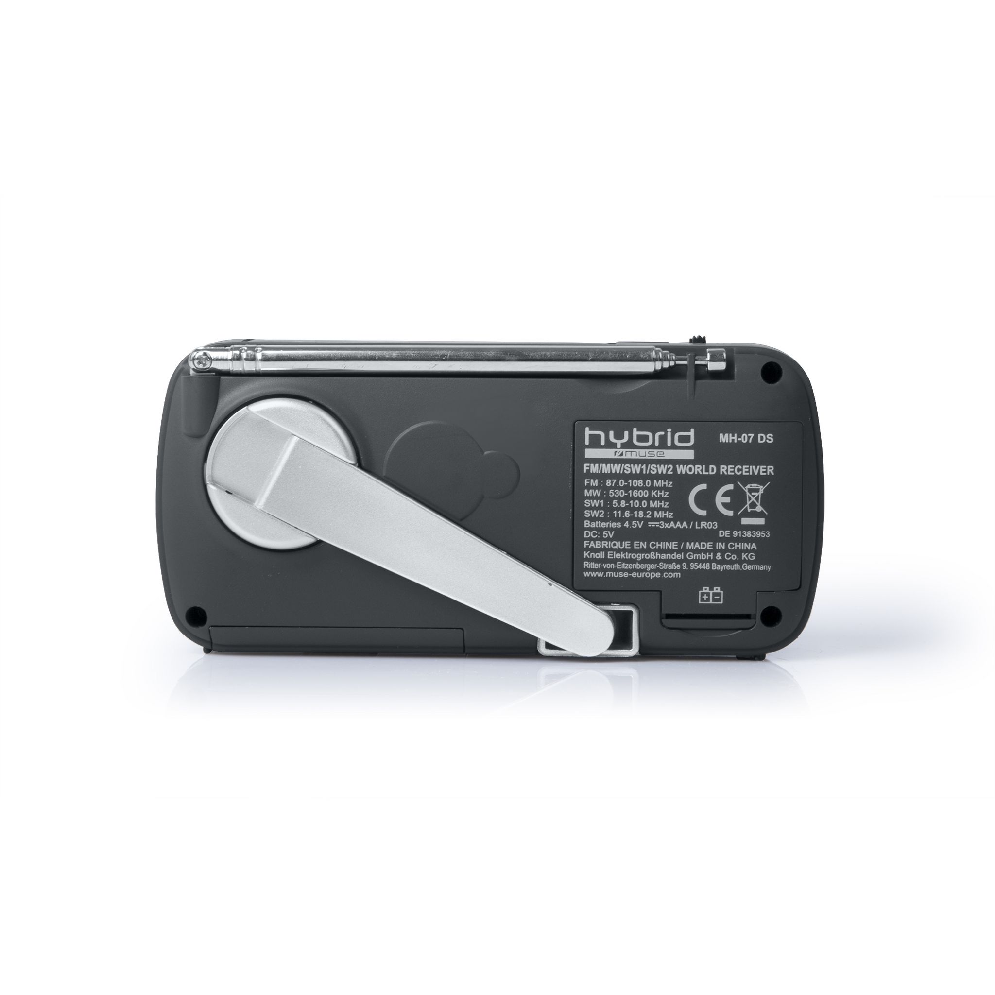 Voir la diapositive 3 : MUSE Radio portable  MH-07 DS - Noir