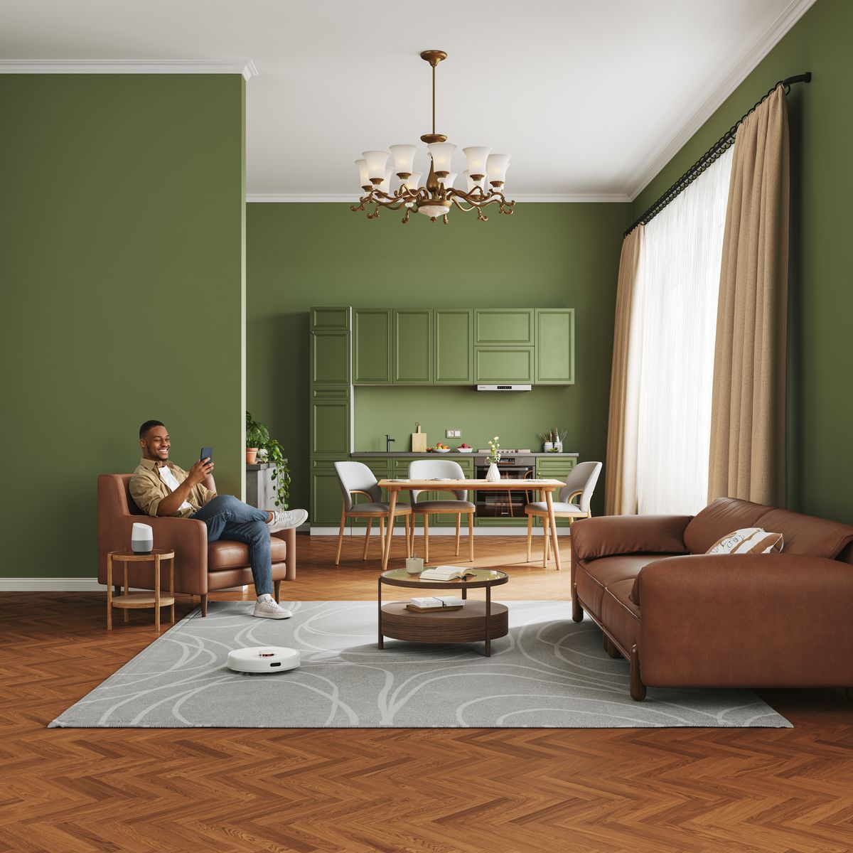 DREAME Aspirateur robot laveur D9 PLUS - Blanc