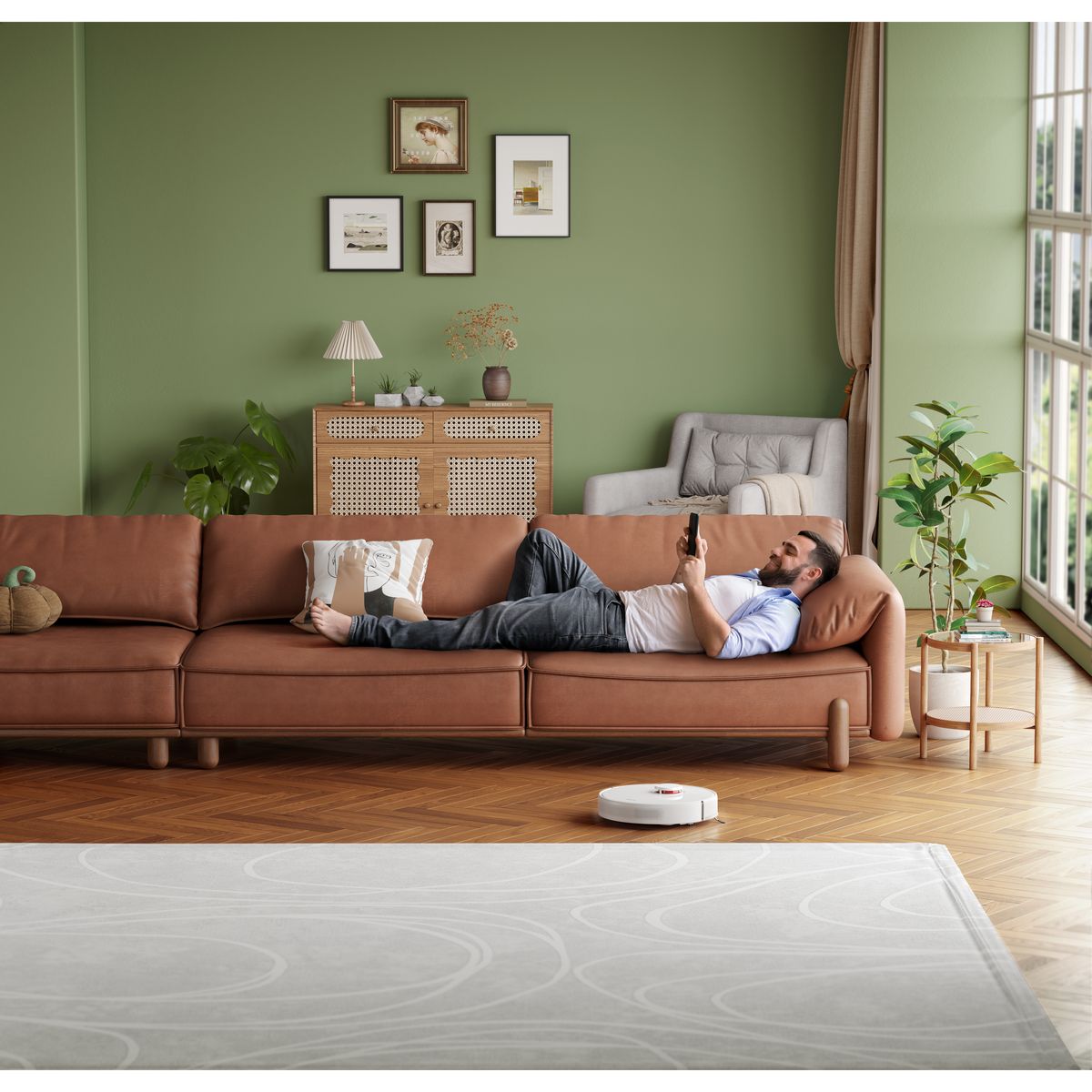 DREAME Aspirateur robot laveur D9 PLUS - Blanc