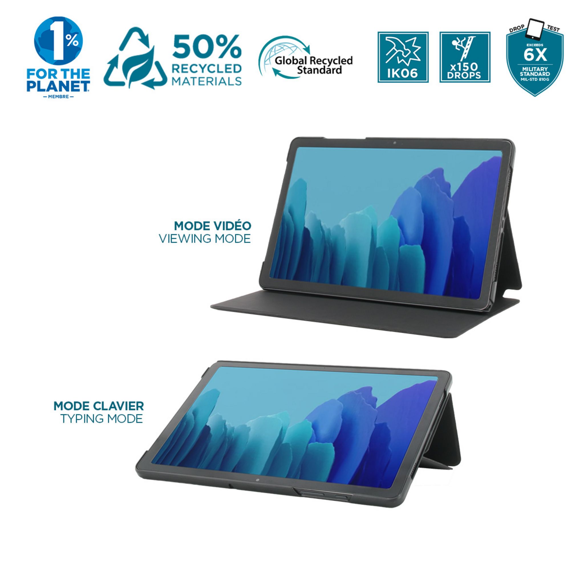 Voir la diapositive 3 : MOBILIS coque de protection éco-conçue avec rabat