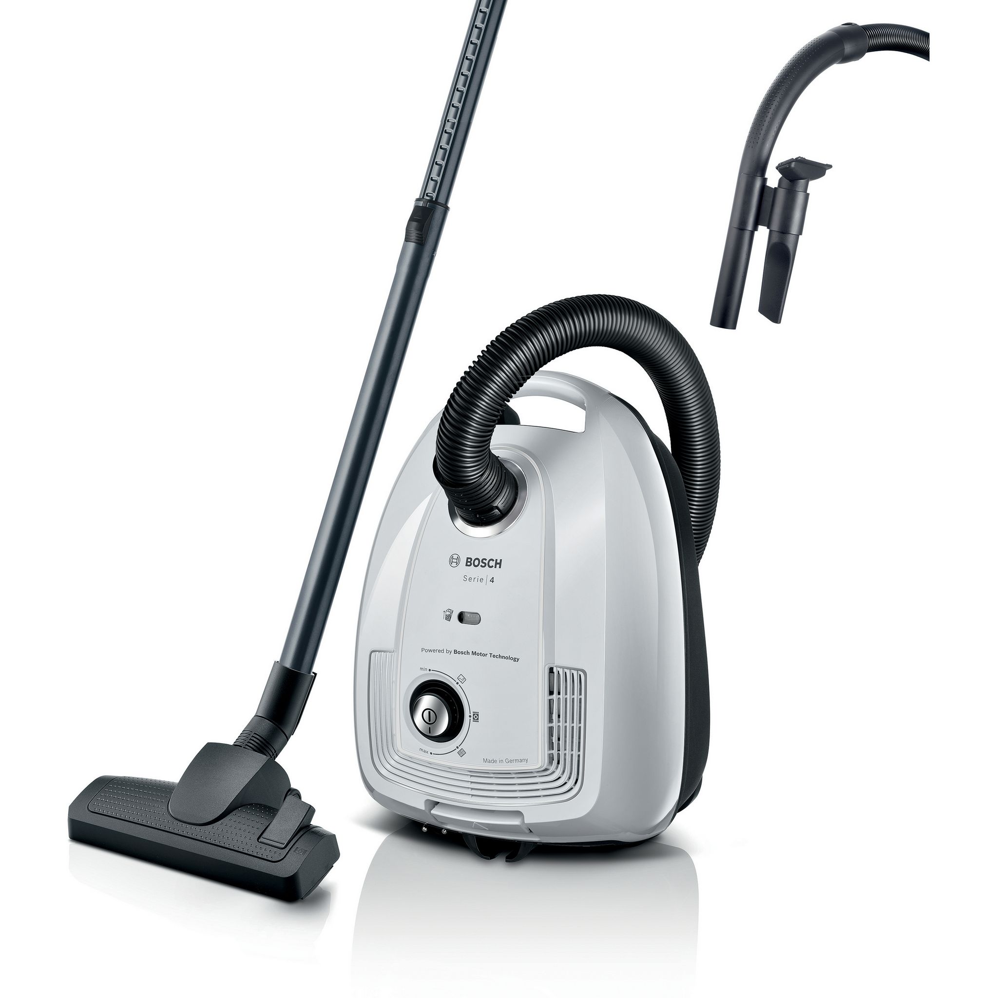 Voir la diapositive 8 : BOSCH Aspirateur traîneau avec sac BGL38WH2 - Blanc