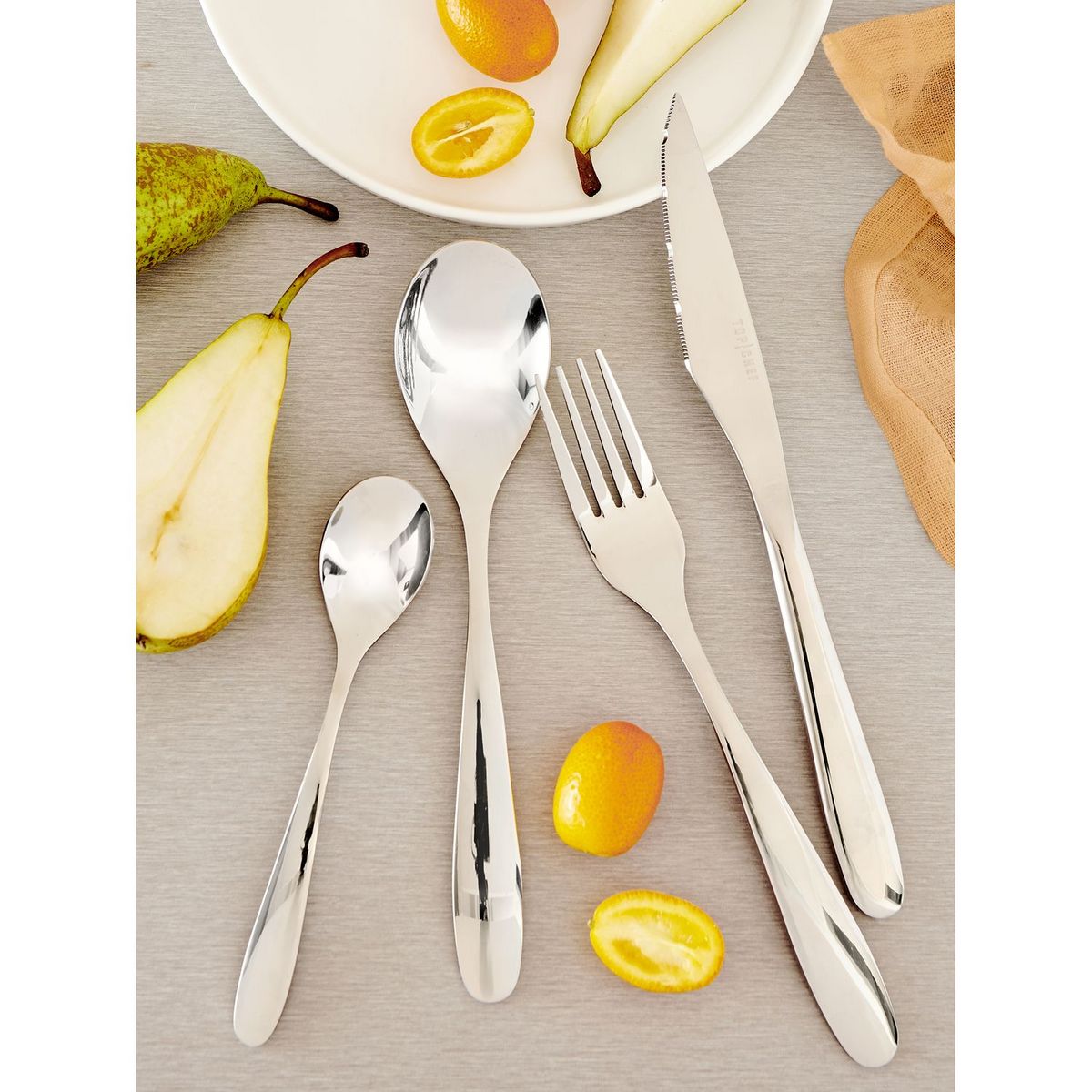 TOP CHEF Ménagère Bagatelle Argent 16 pièces