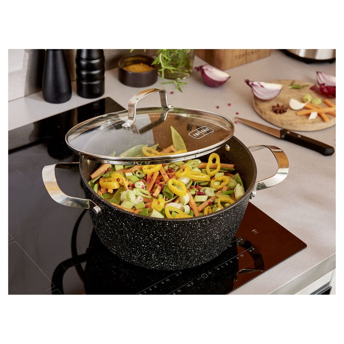 TOP CHEF Fait-tout 24 cm avec couvercle