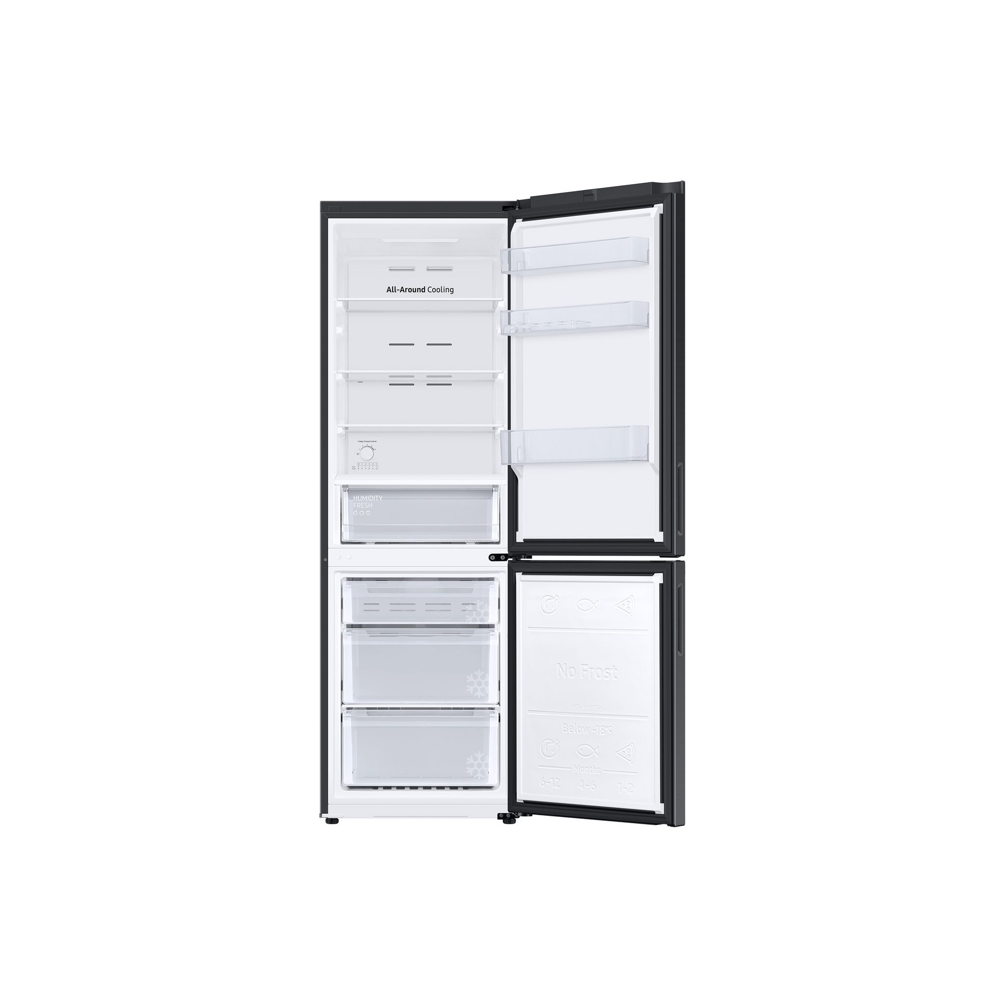 Voir la diapositive 3 : SAMSUNG Réfrigérateur combiné RB33B610EBN, 344 L, Froid ventilé No Frost, E