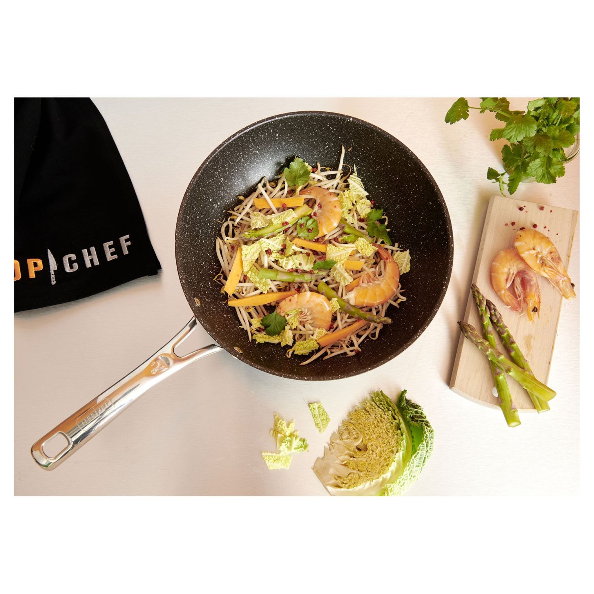 Voir la diapositive 2 : TOP CHEF Wok 28cm