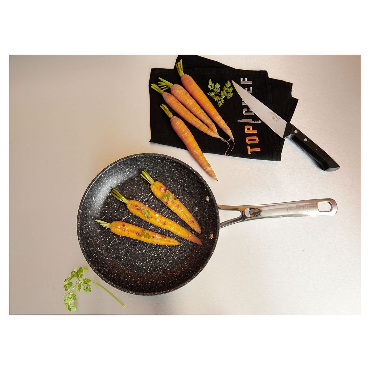 TOP CHEF Poêle 24cm hauteur 5cm