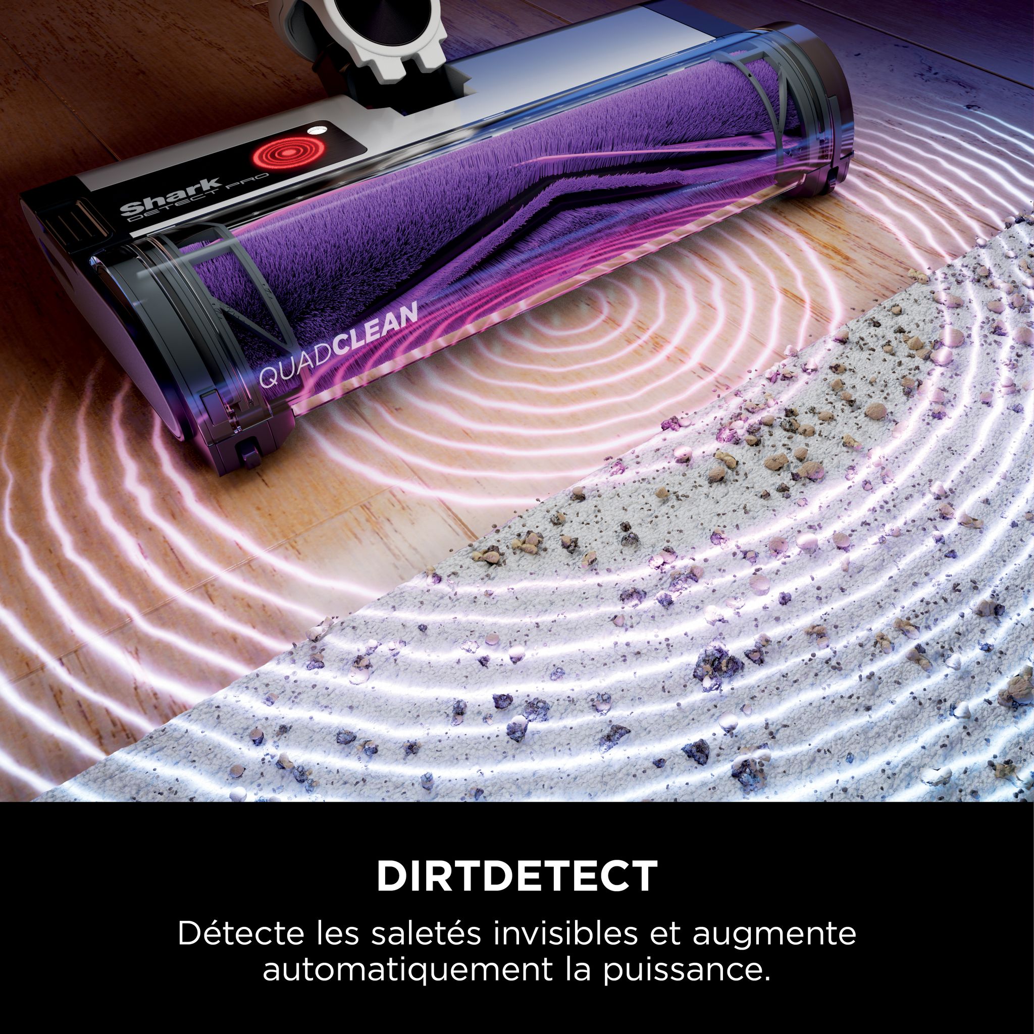 Voir la diapositive 4 : SHARK Aspirateur balai Detect Pro IW3611EU - Blanc