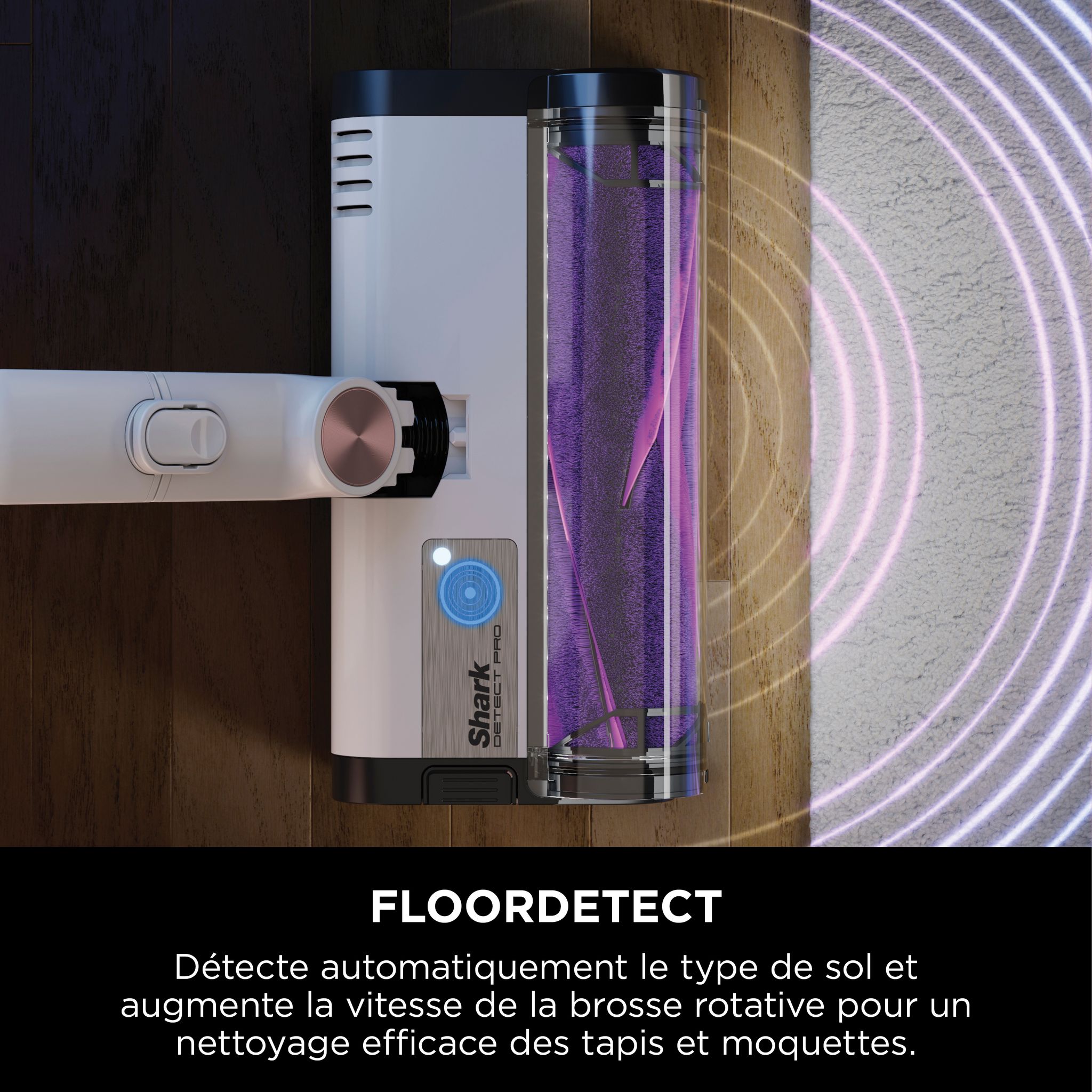 Voir la diapositive 6 : SHARK Aspirateur balai Detect Pro IW3611EU - Blanc