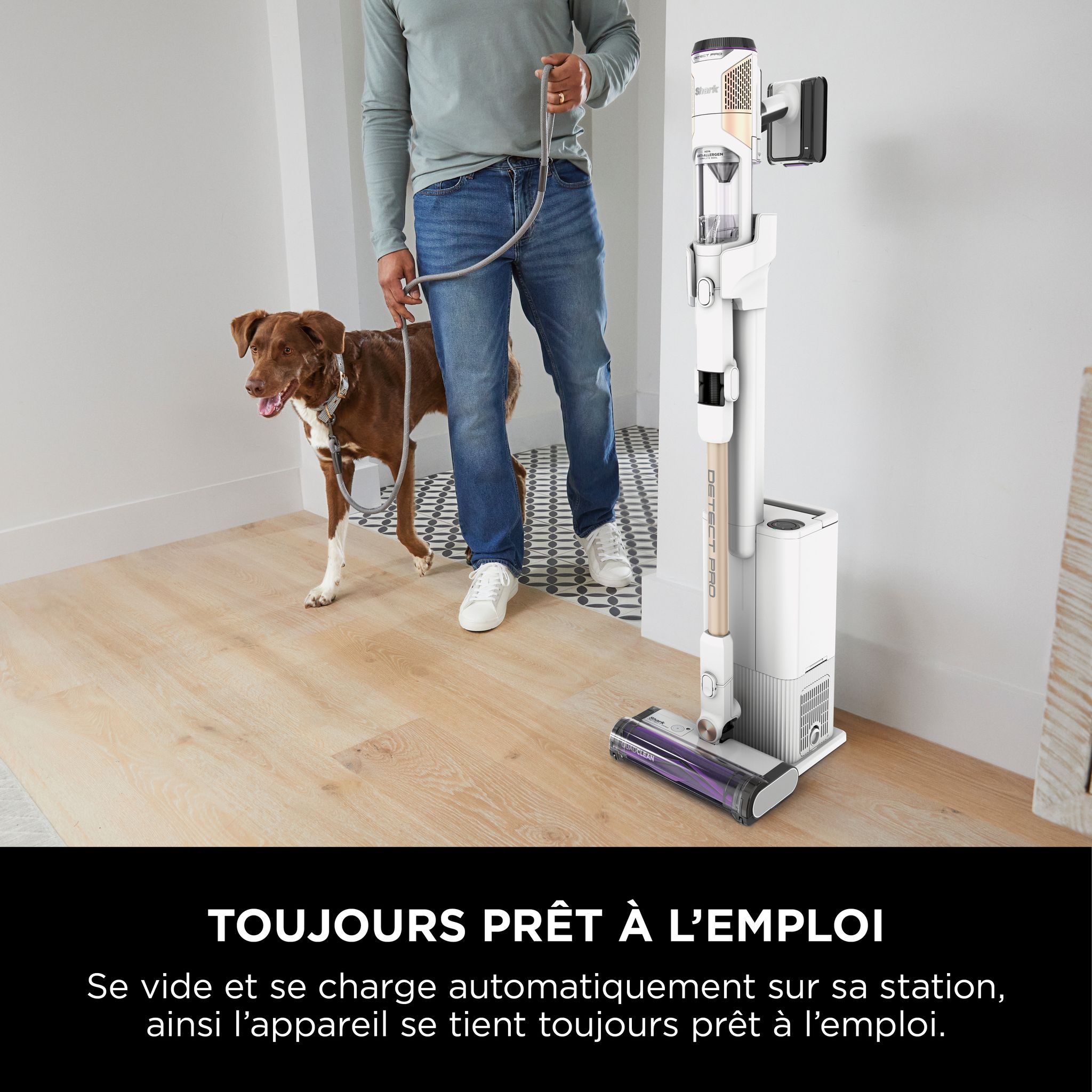 Voir la diapositive 7 : SHARK Aspirateur balai Detect Pro IW3611EU - Blanc