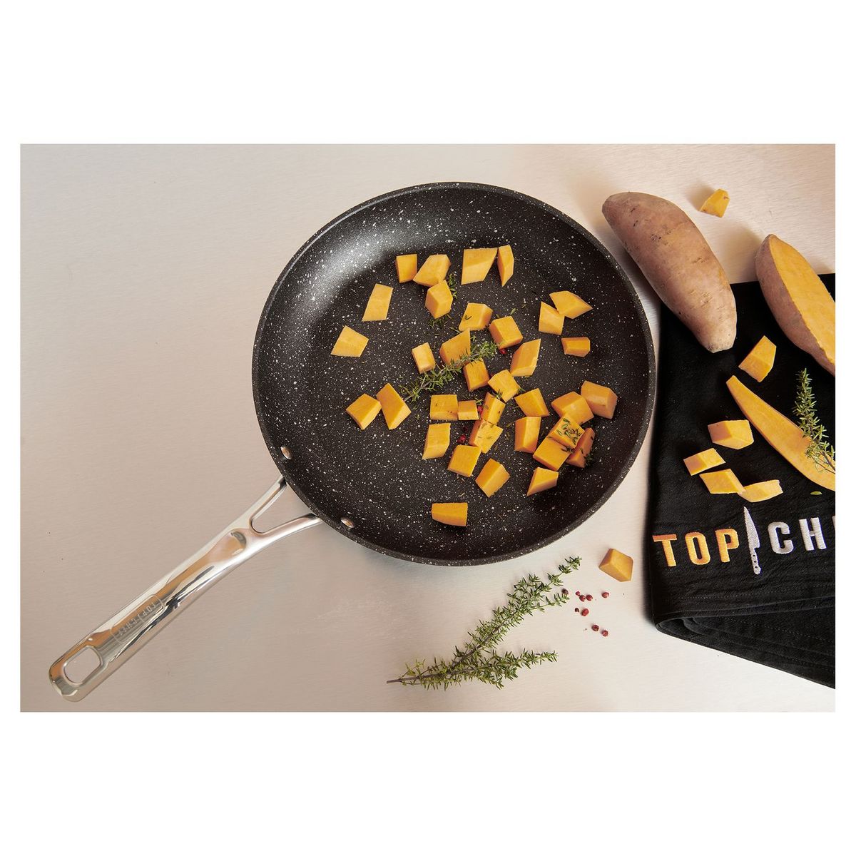 TOP CHEF Poêle 28 cm hauteur 9 cm