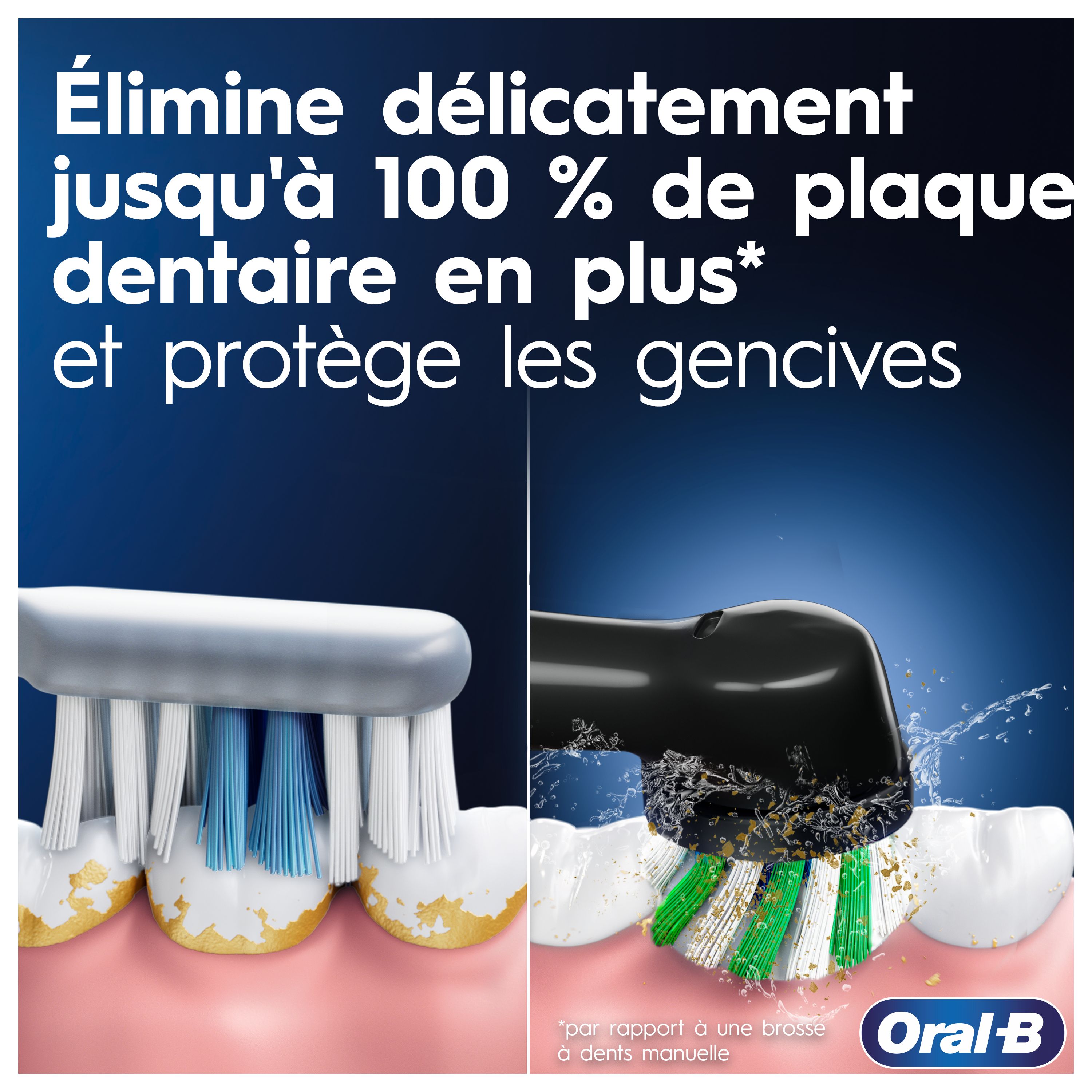 Voir la diapositive 2 : ORAL-B Brosse à dents électrique PRO3500 - Blanc