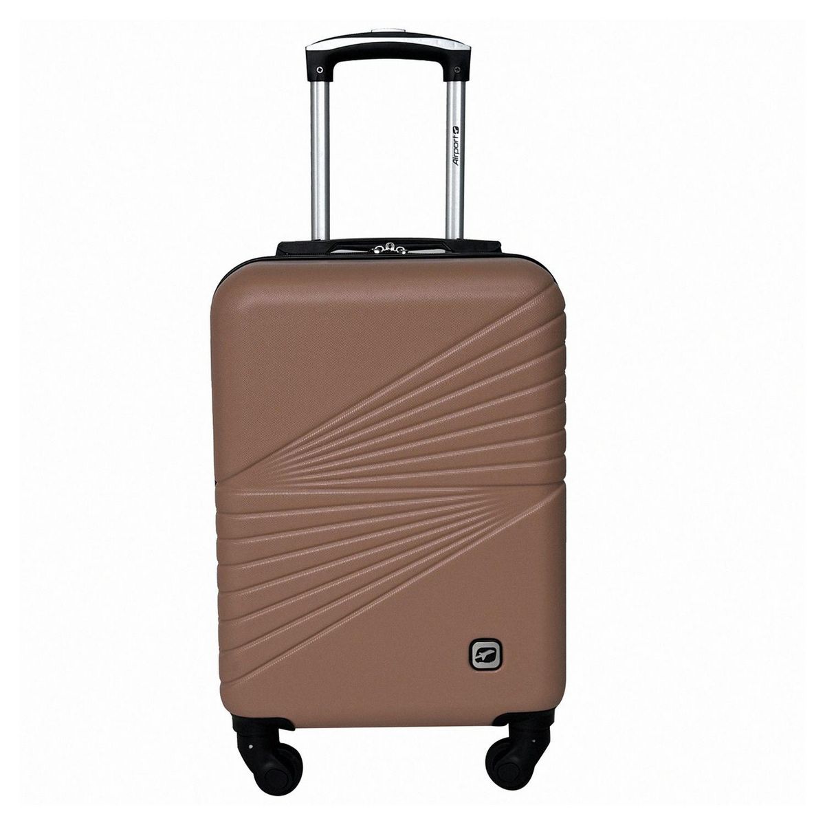 AIRPORT Valise cabine rigide 50cm 4 roues SPOTLIGHT - rose