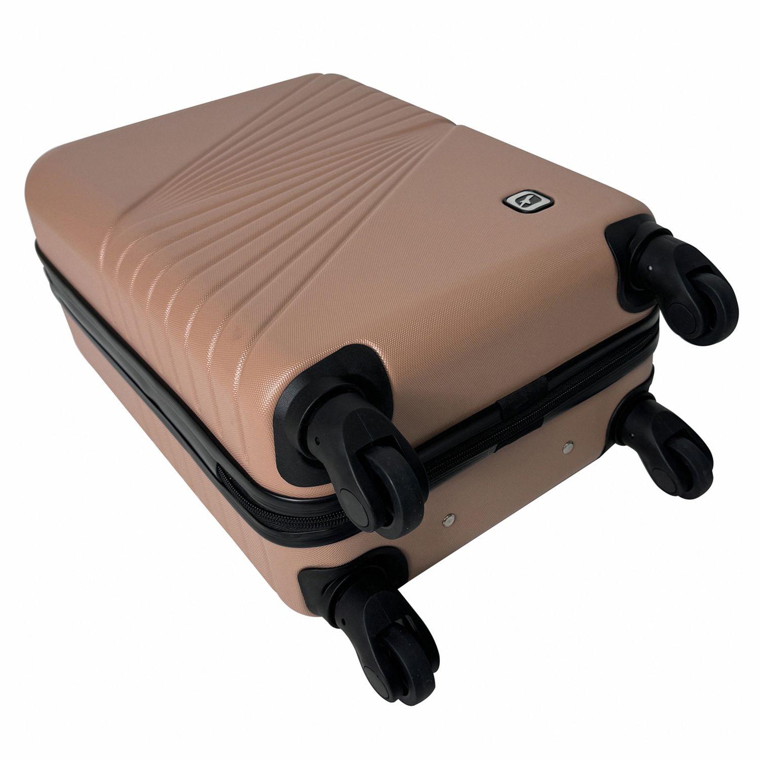 Voir la diapositive 7 : AIRPORT Valise cabine rigide 50cm 4 roues SPOTLIGHT - rose