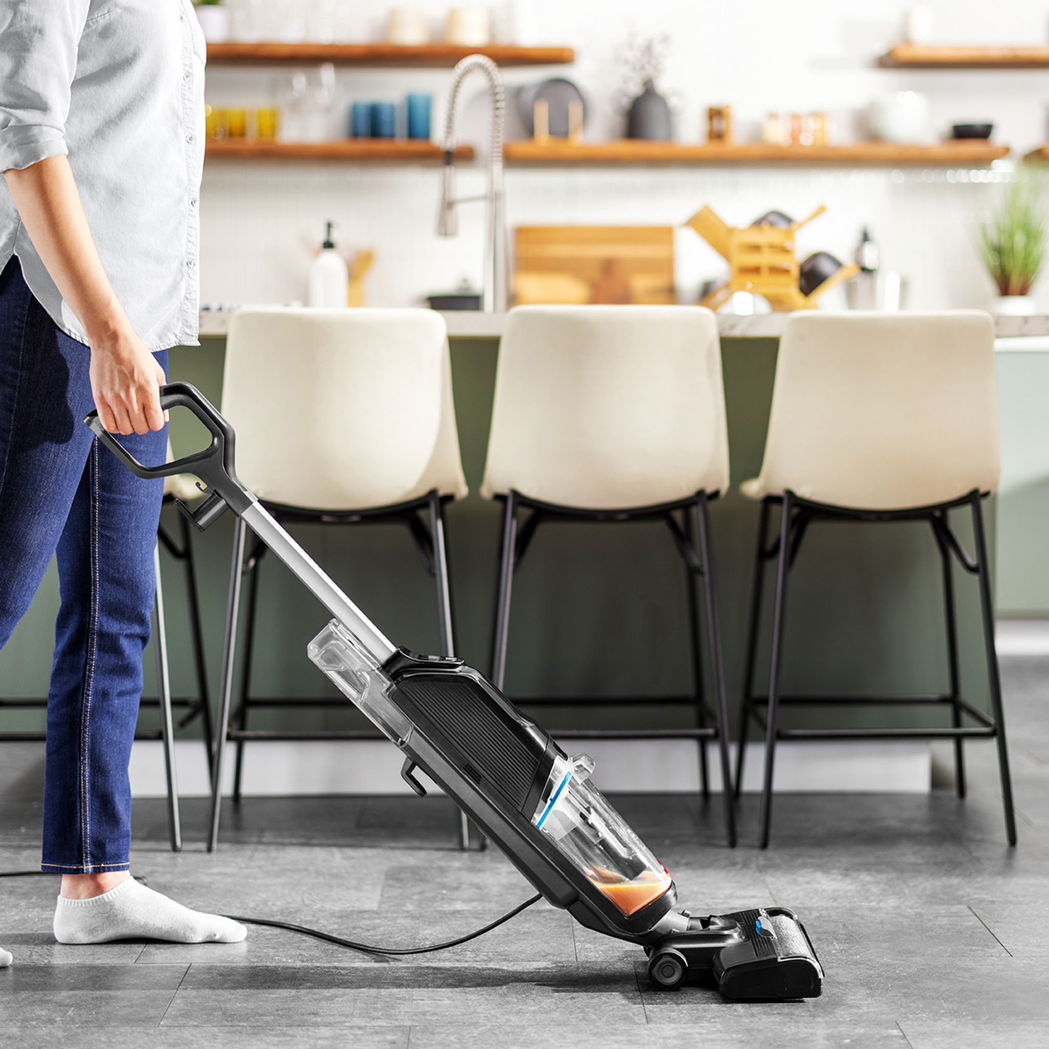 Voir la diapositive 3 : BISSELL Aspirateur laveur CrossWave HF2 Select - Noir