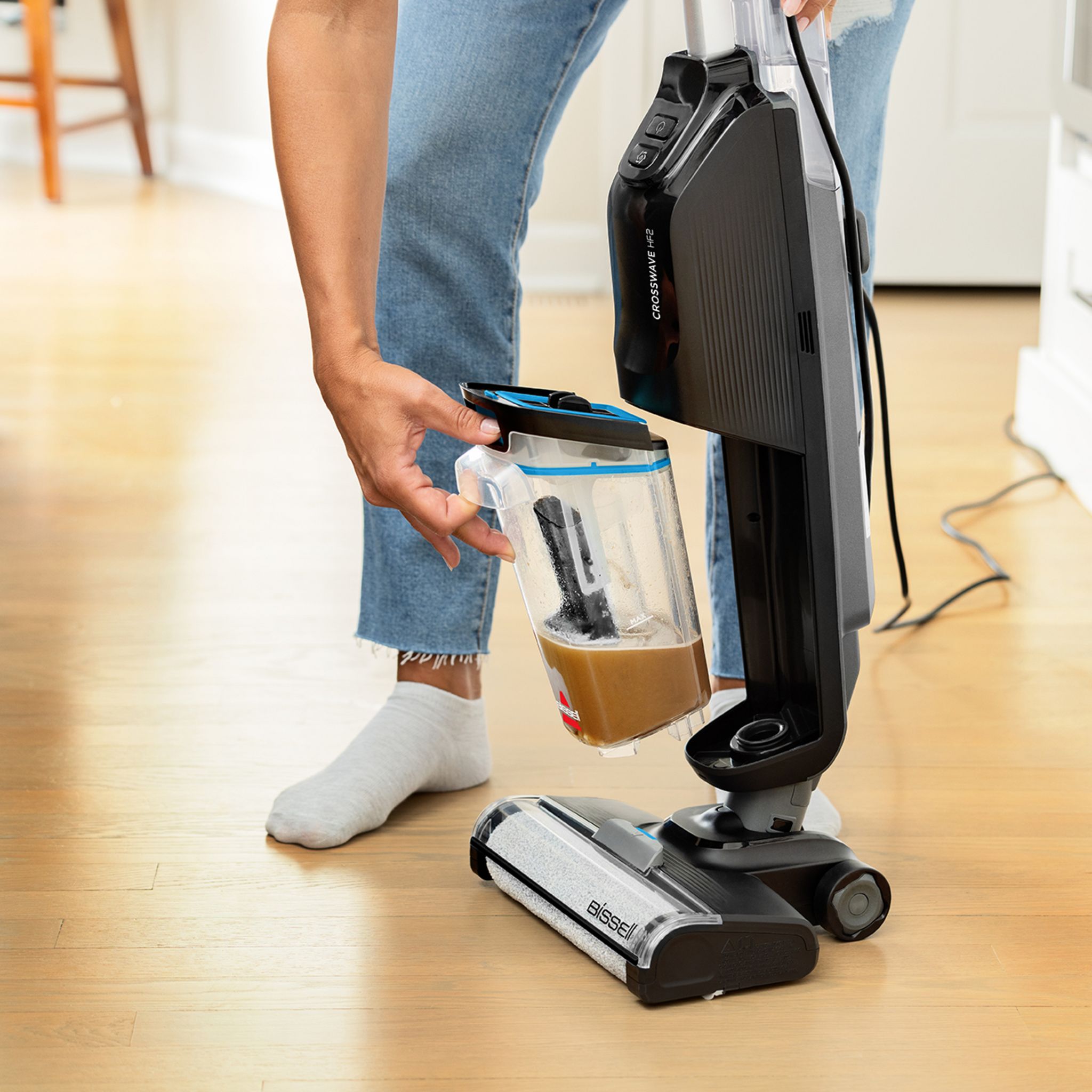 Voir la diapositive 8 : BISSELL Aspirateur laveur CrossWave HF2 Select - Noir