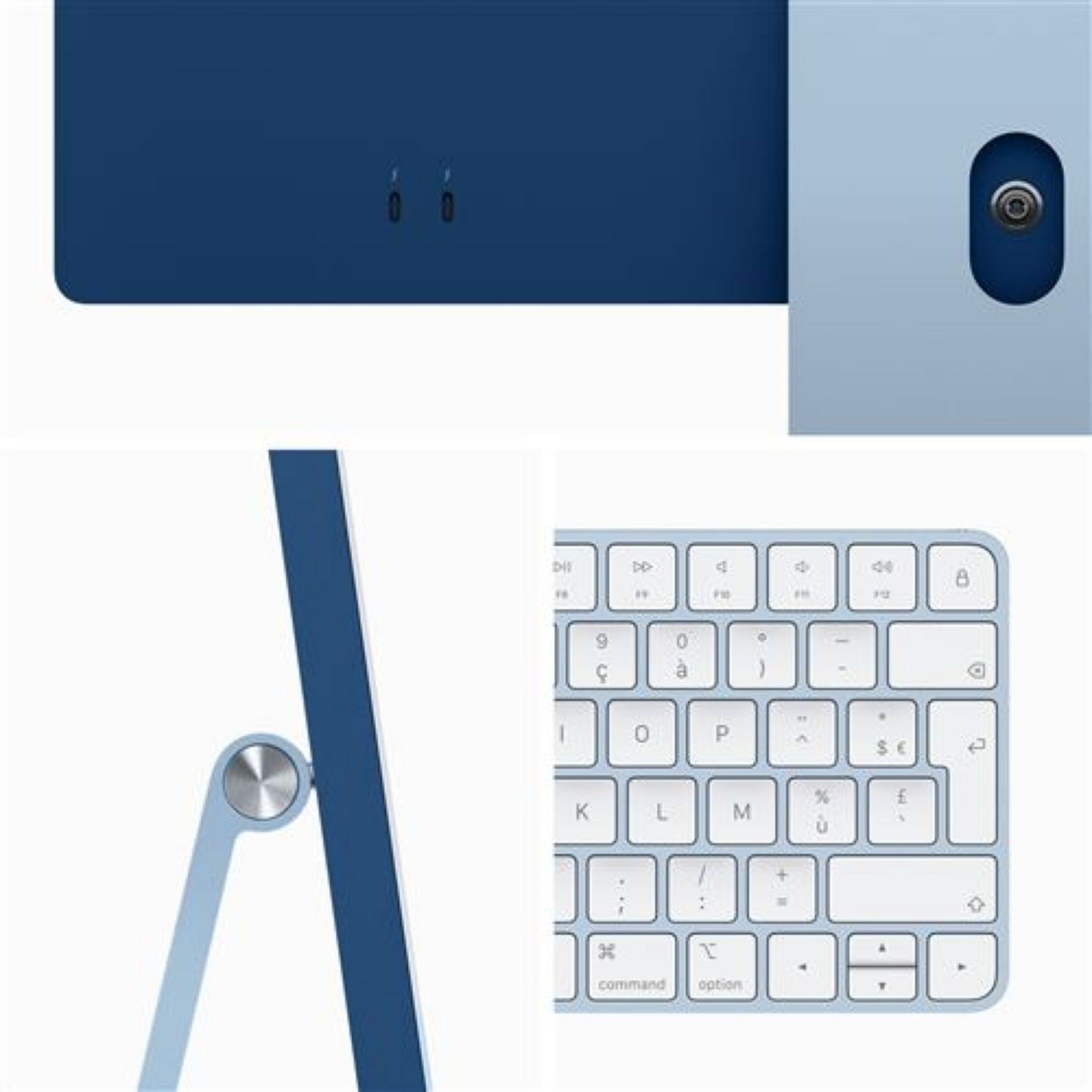 Voir la diapositive 3 : APPLE iMac 24" écran rétina 4,5K 256 Go SSD 8 Go RAM Puce M3 - Bleu