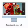 APPLE iMac 24" écran rétina 4,5K 256 Go SSD 8 Go RAM Puce M3 - Bleu