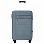 Voir la diapositive 1 : AIRPORT Grande Valise souple 75cm 4 roues HIGHWAY - bleu
