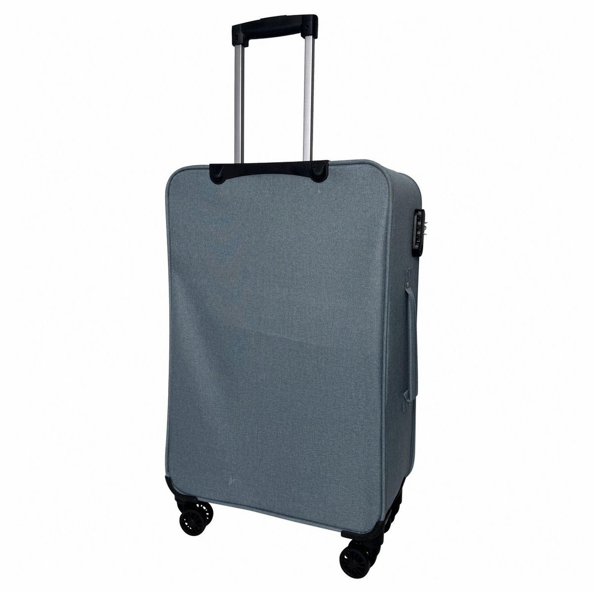 AIRPORT Grande Valise souple 75cm 4 roues HIGHWAY - bleu