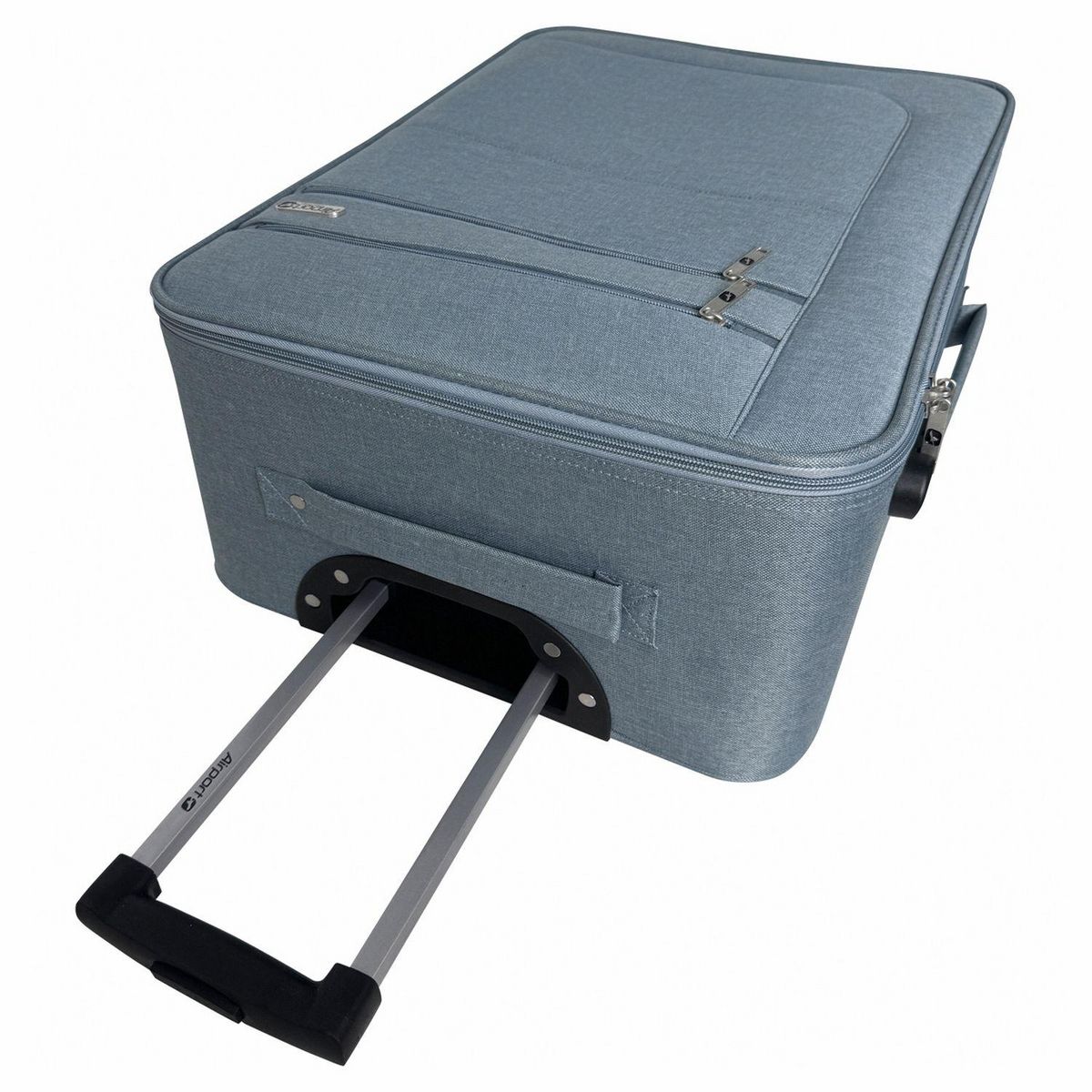 AIRPORT Grande Valise souple 75cm 4 roues HIGHWAY - bleu