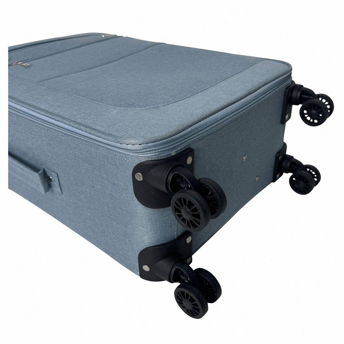 AIRPORT Grande Valise souple 75cm 4 roues HIGHWAY - bleu