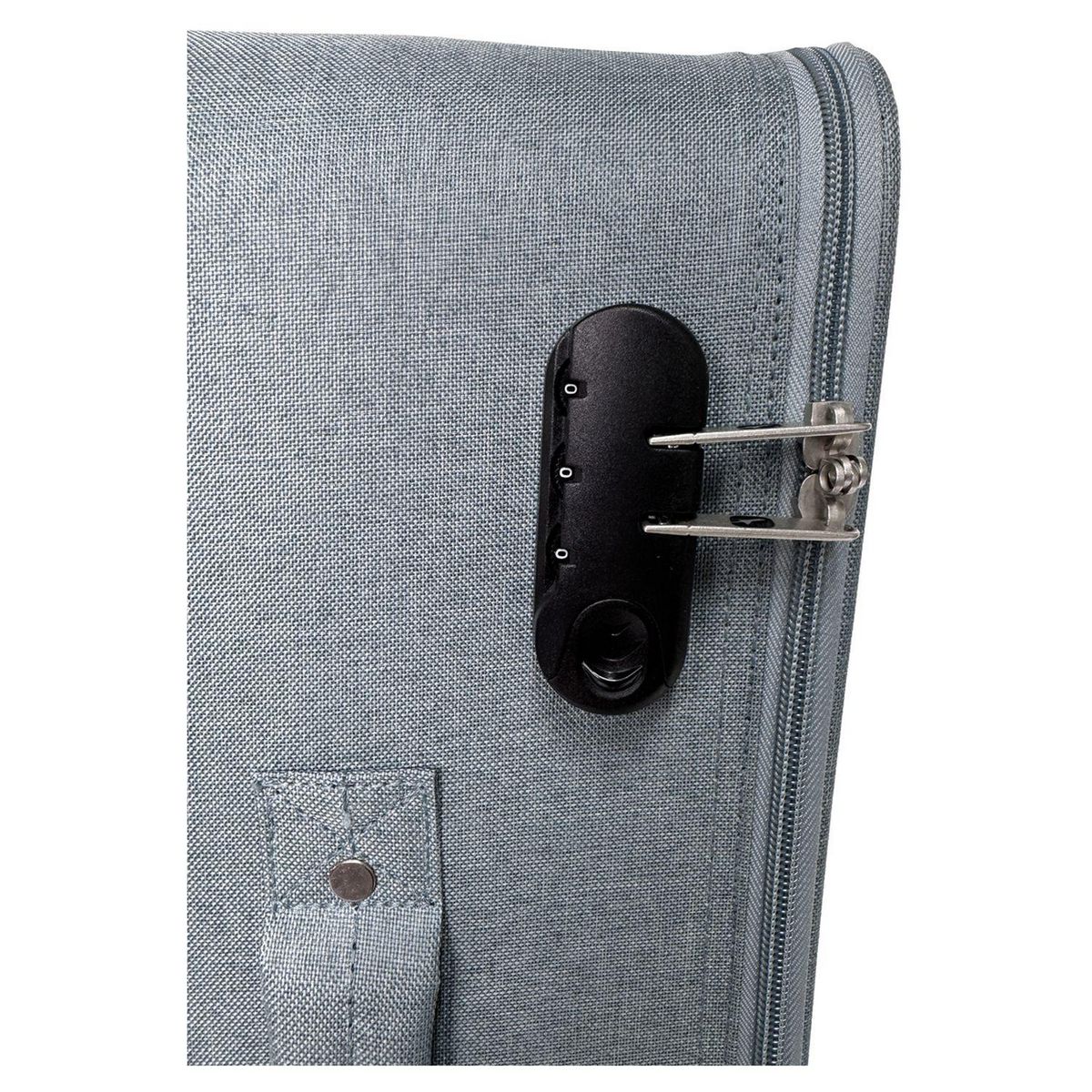 AIRPORT Grande Valise souple 75cm 4 roues HIGHWAY - bleu