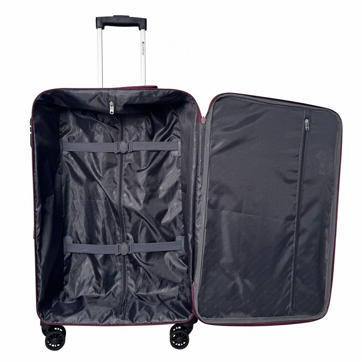 AIRPORT Valise souple 65cm 4 roues HIGHWAY - rouge