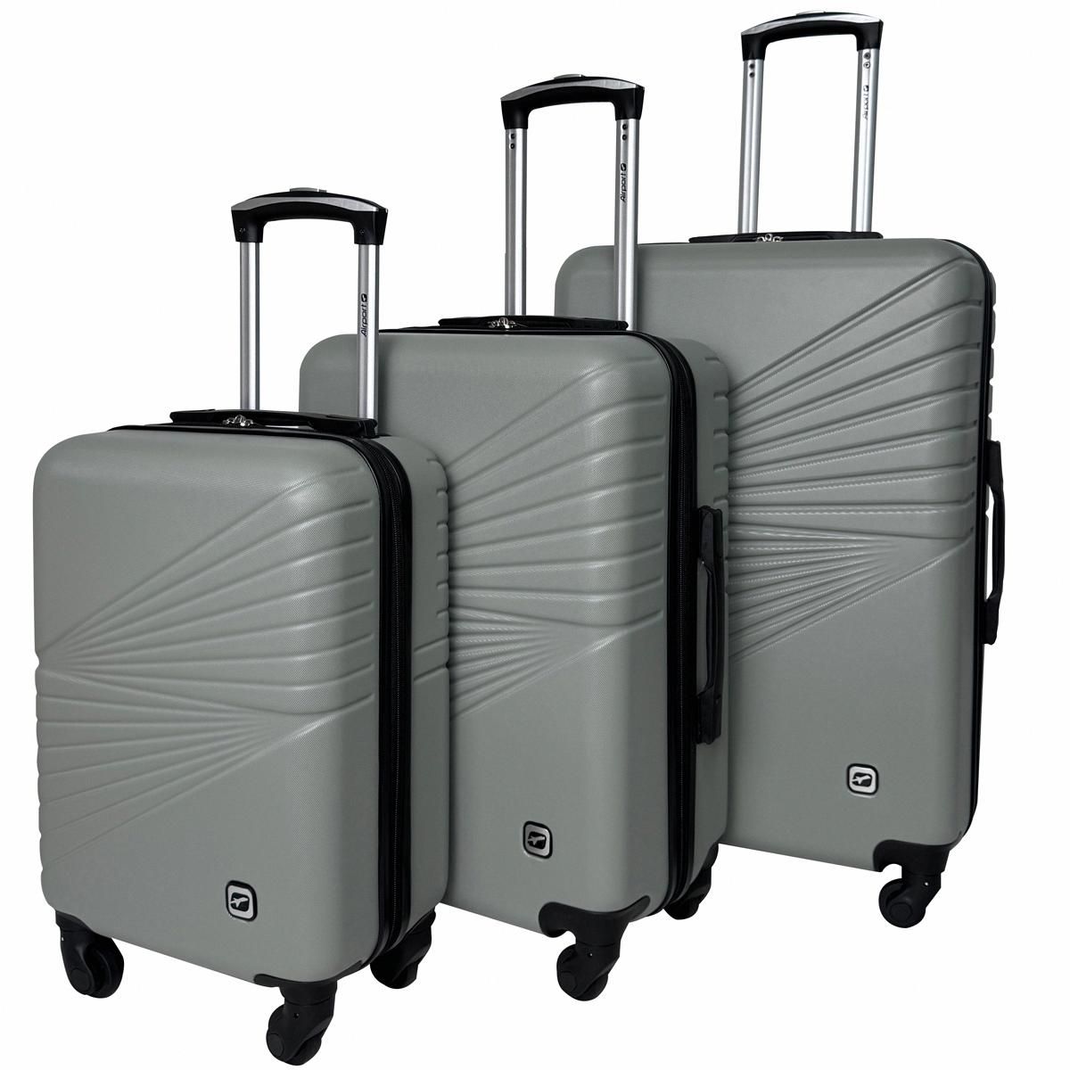 AIRPORT Valise rigide 60cm 4 roues SPOTLIGHT - gris