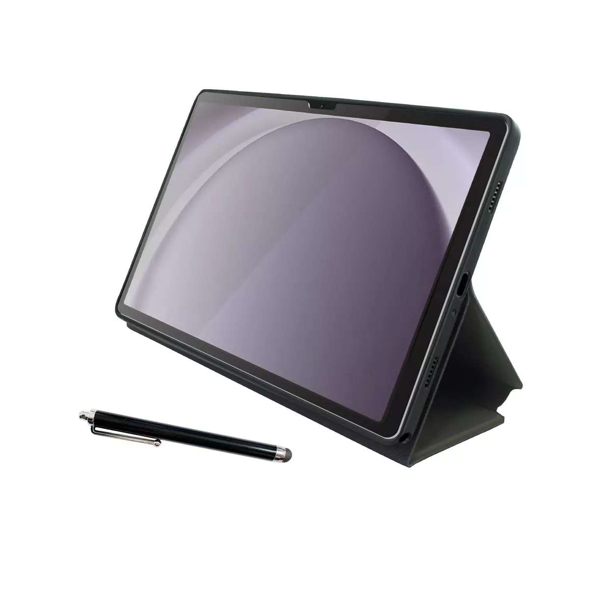 QILIVE Coque de protection + stylet + verre trempé pour tablette Galaxy Tab A9+ 11" - Noir