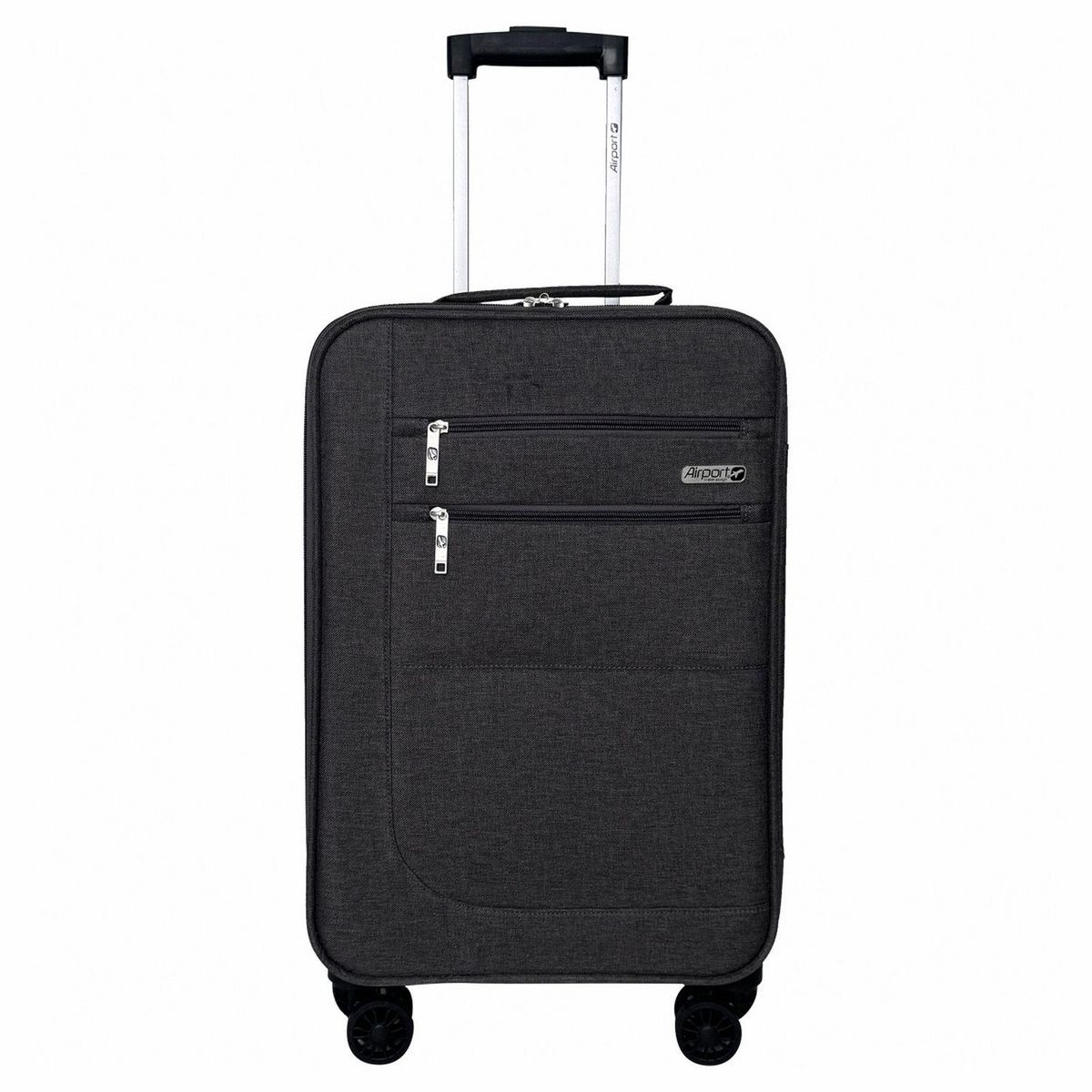 AIRPORT Valise cabine XS souple 45cm 4 roues HIGHWAY - gris
