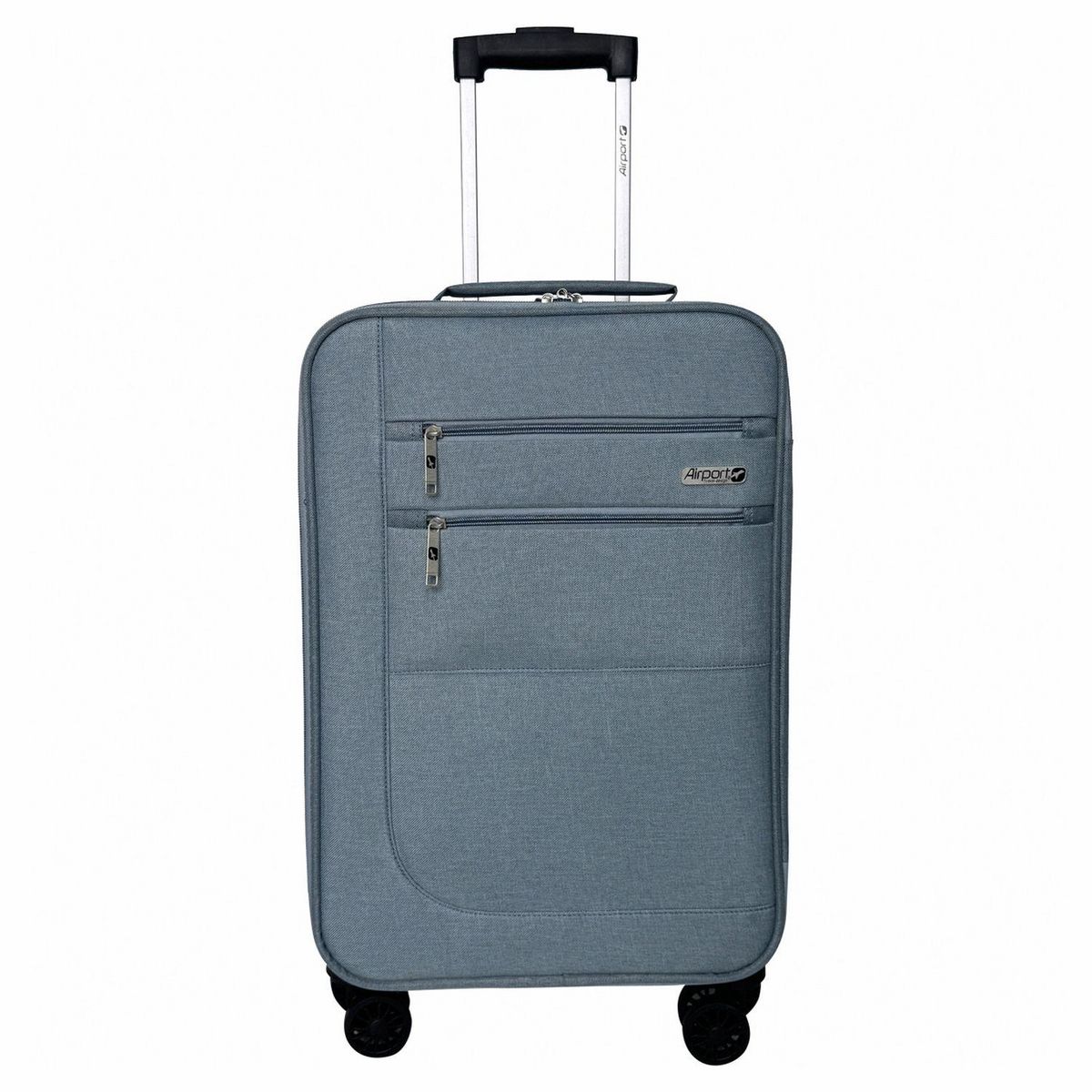 AIRPORT Valise cabine souple 55cm 4 roues HIGHWAY - bleu