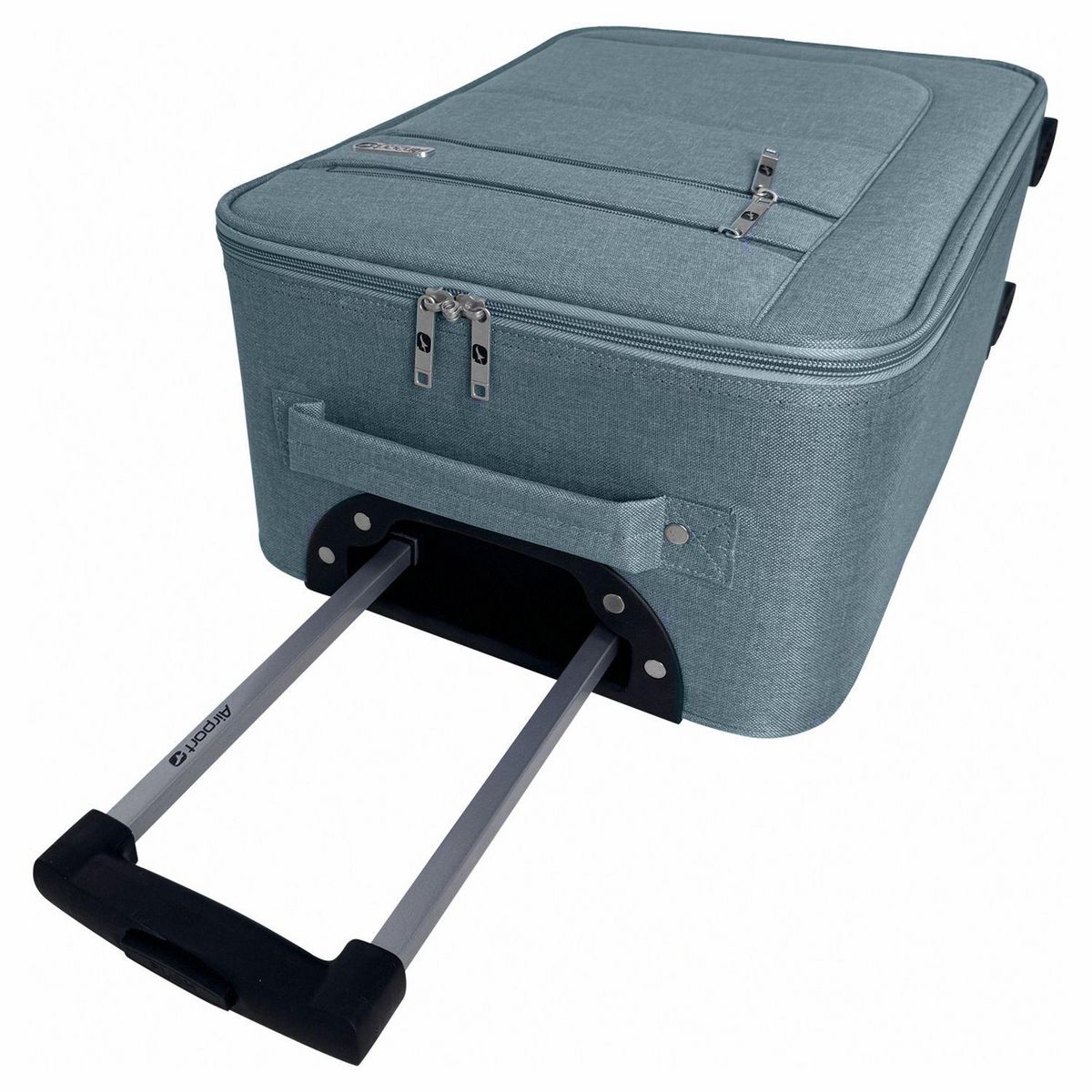 AIRPORT Valise cabine souple 55cm 4 roues HIGHWAY - bleu
