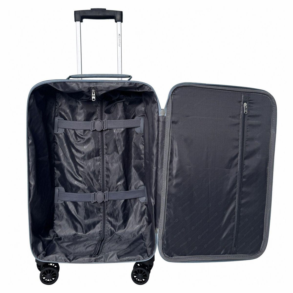 AIRPORT Valise cabine souple 55cm 4 roues HIGHWAY - bleu