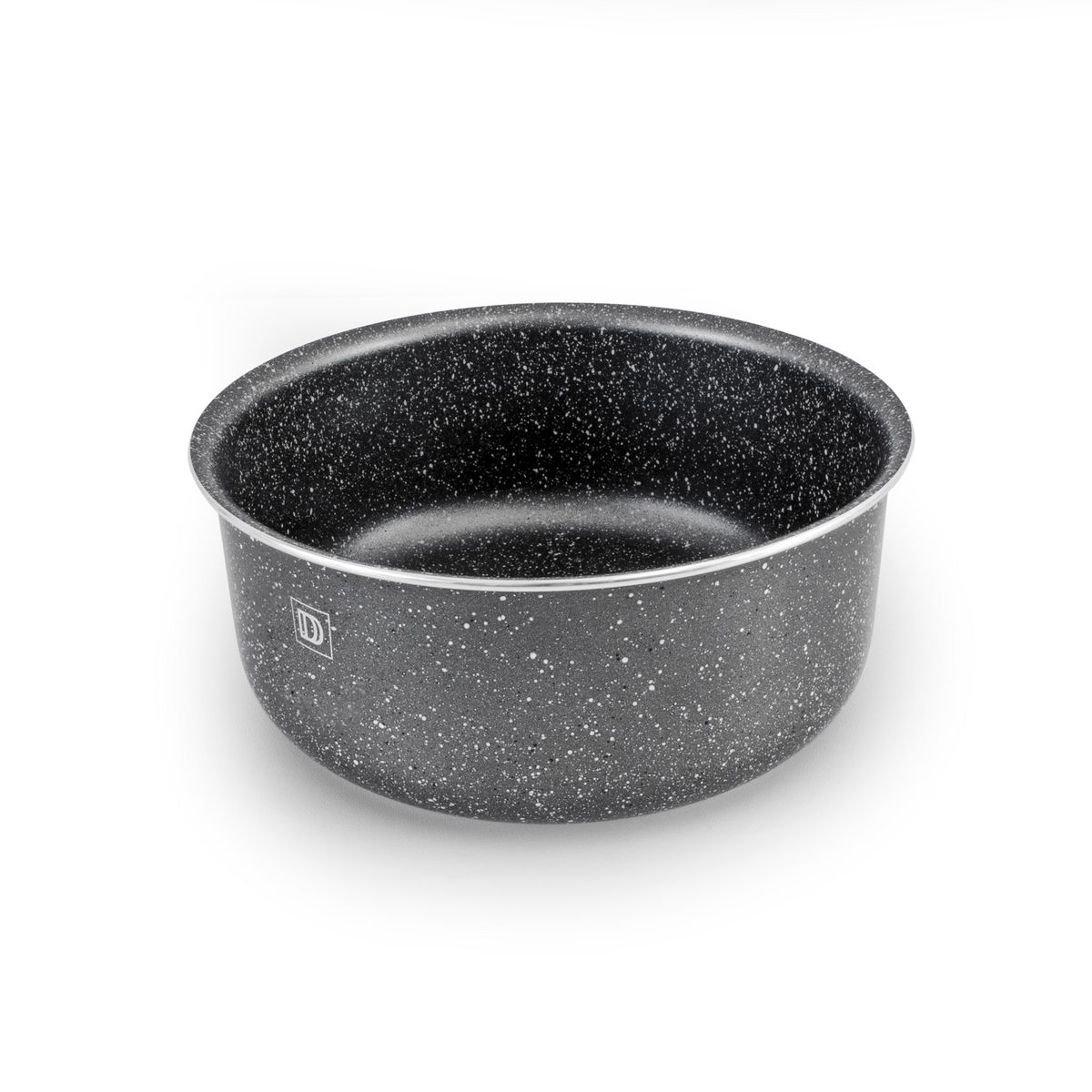DURAND DUPONT Casserole aluminium effet pierre tous feux dont induction 18 cm revêtement anti adhérent