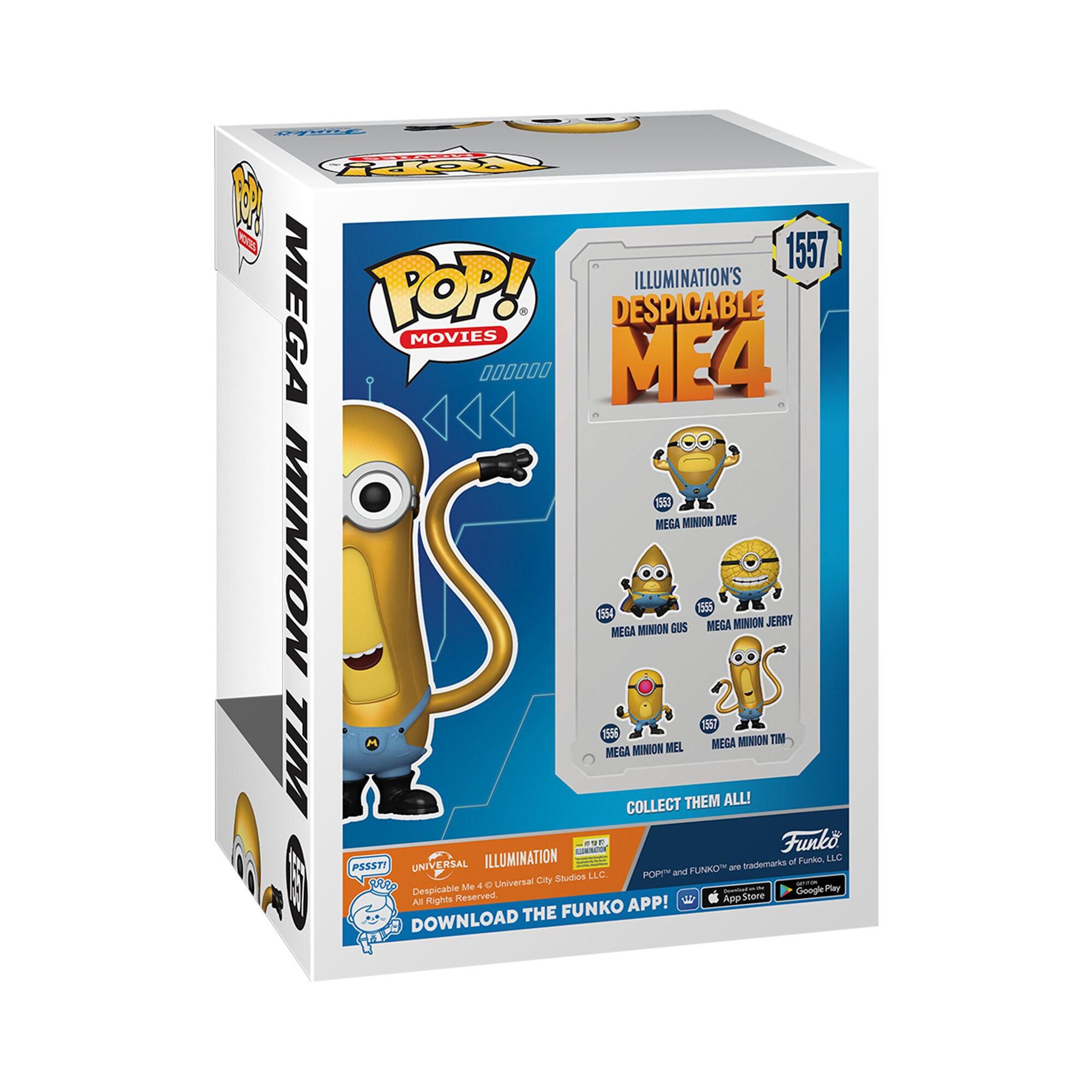 Voir la diapositive 2 : FUNKO Figurine Pop Movies Despicable Me 4 Mega Minion Tim