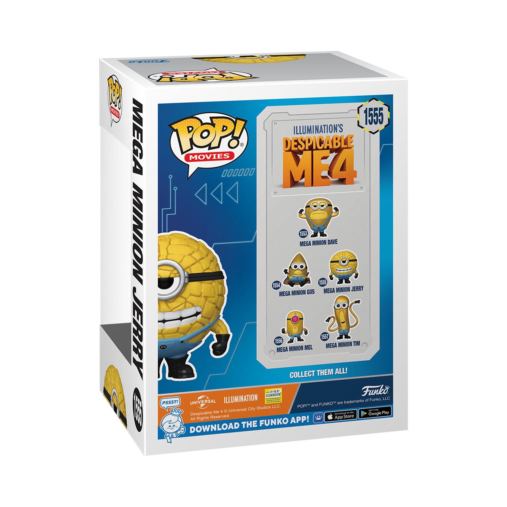 Voir la diapositive 2 : FUNKO Figurine Pop Movies Despicable Me 4 Mega Minion Jerry