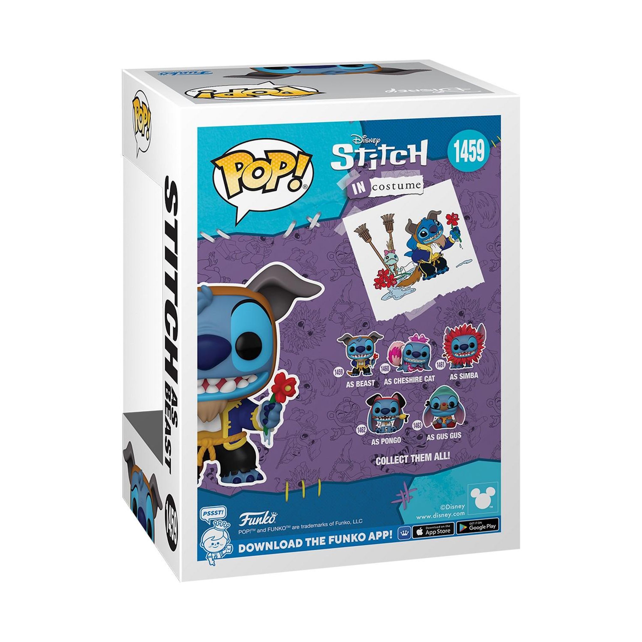 Voir la diapositive 3 : FUNKO Figurine Pop Stitch Costume Stitch as Beast Disney