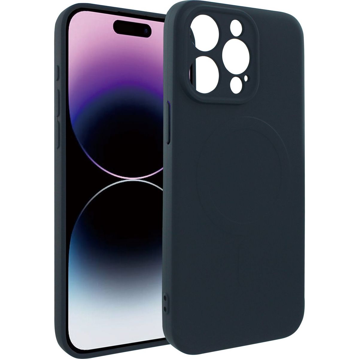 QILIVE Coque magnétique pour iPhone 15 Pro Max - Bleu foncé