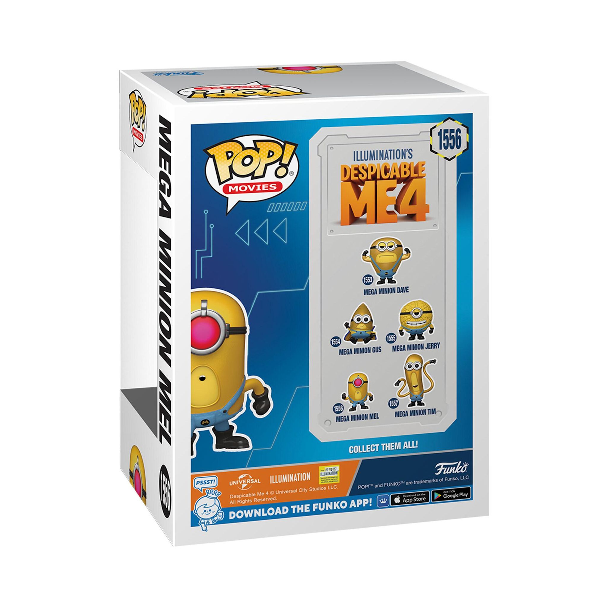Voir la diapositive 2 : FUNKO Figurine Pop Movies Despicable Me 4 Mega Minion Mel