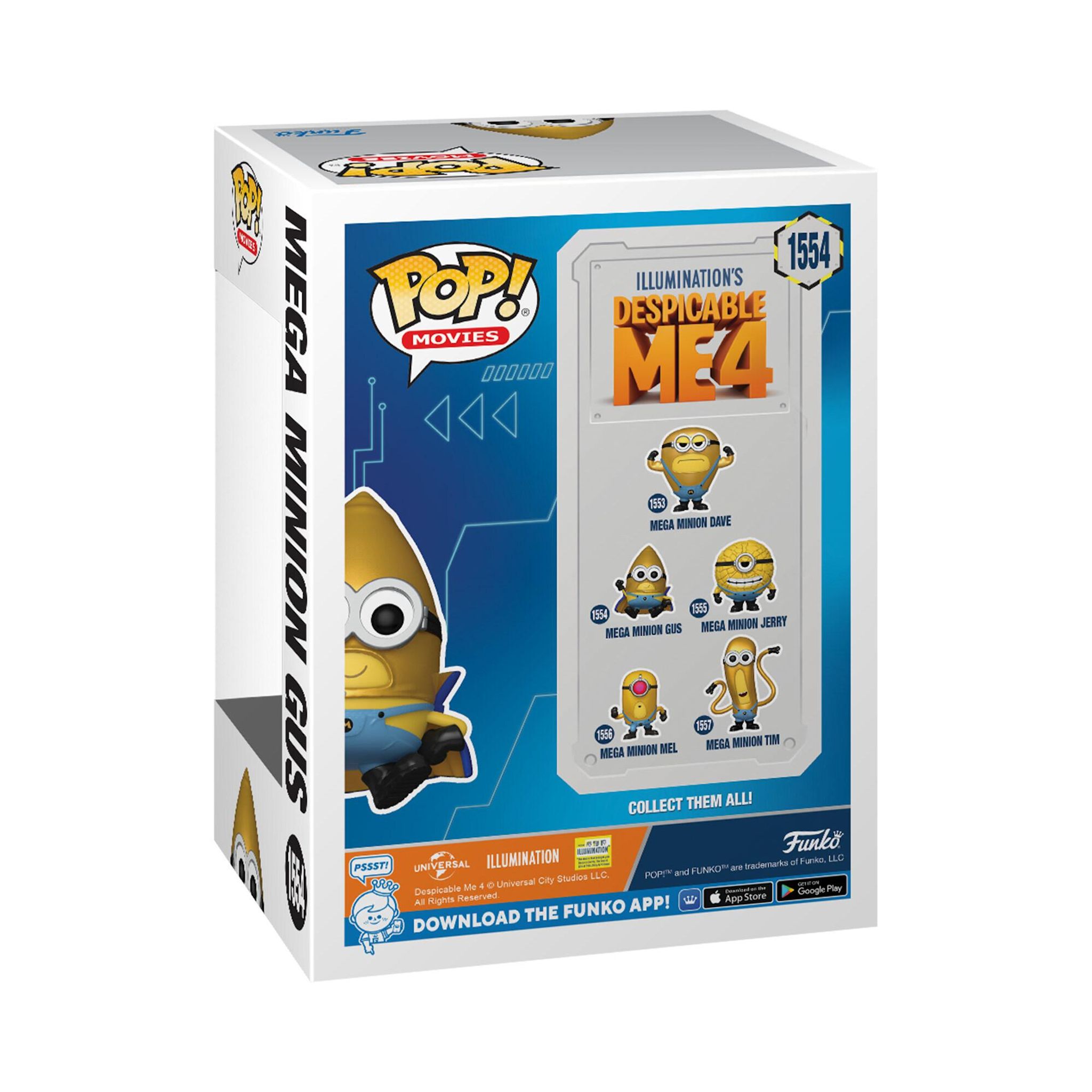 Voir la diapositive 2 : FUNKO Figurine Pop Movies Despicable Me 4 Mega Minion Gus