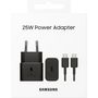 Voir la diapositive 2 : BIGBEN Chargeur rapide Samsung secteur/USB 25W + câble USB C 1M - Noir