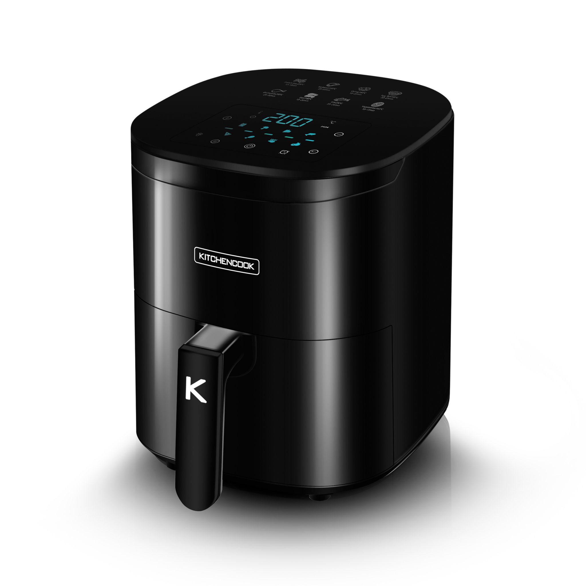 Voir la diapositive 2 : KITCHENCOOK Friteuse sans huile à air chaud AIRMED 6 - Noir