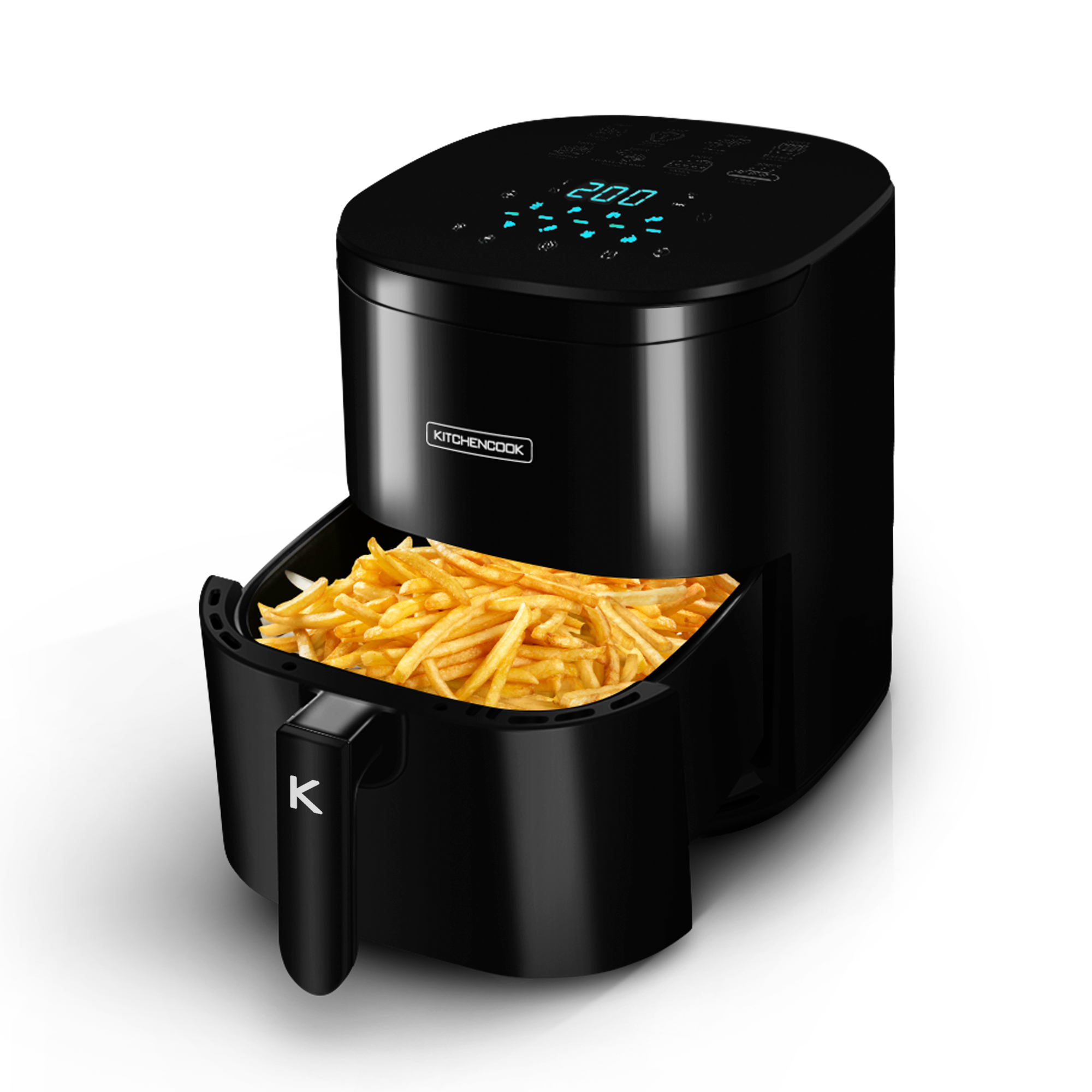Voir la diapositive 4 : KITCHENCOOK Friteuse sans huile à air chaud AIRMED 6 - Noir