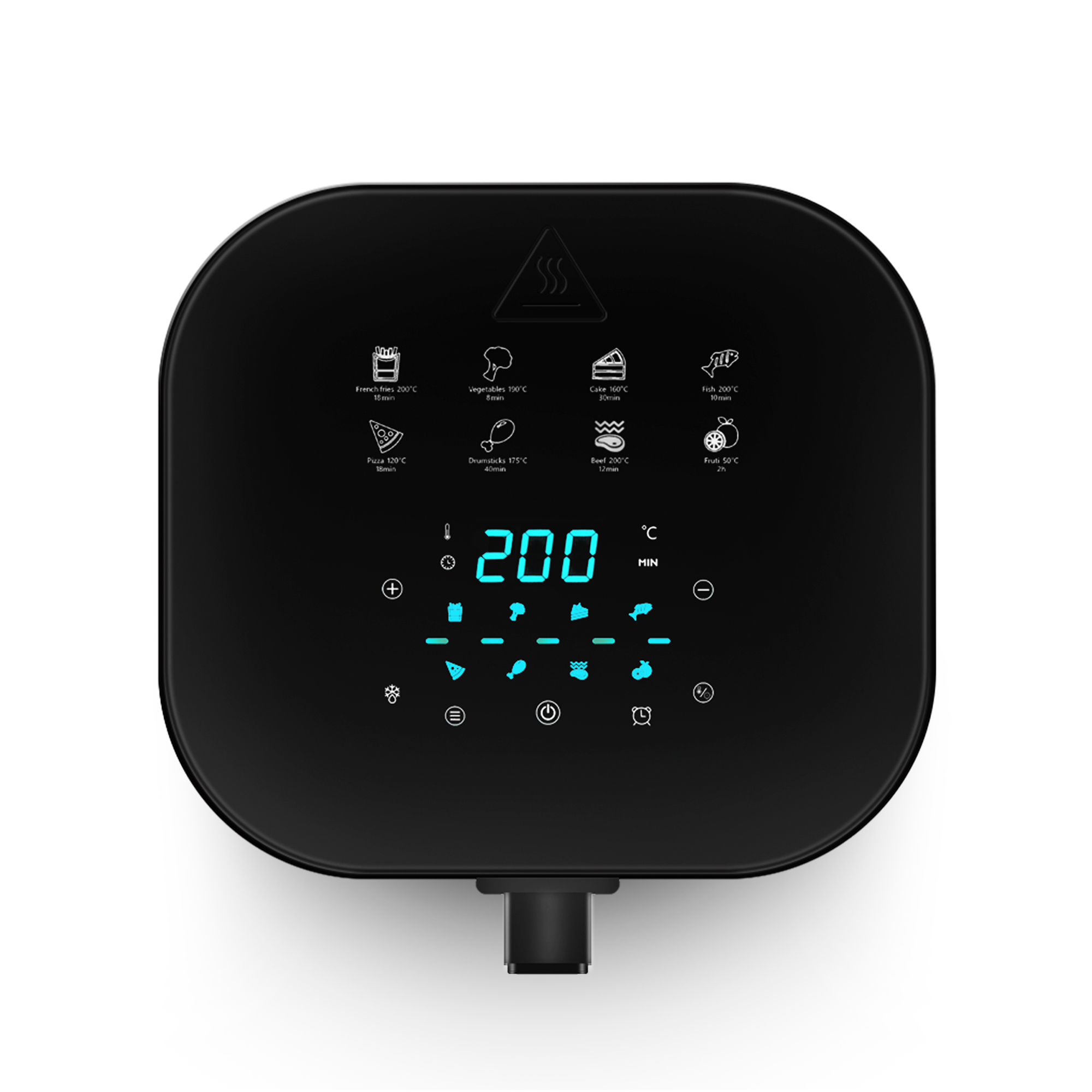 Voir la diapositive 7 : KITCHENCOOK Friteuse sans huile à air chaud AIRMED 6 - Noir