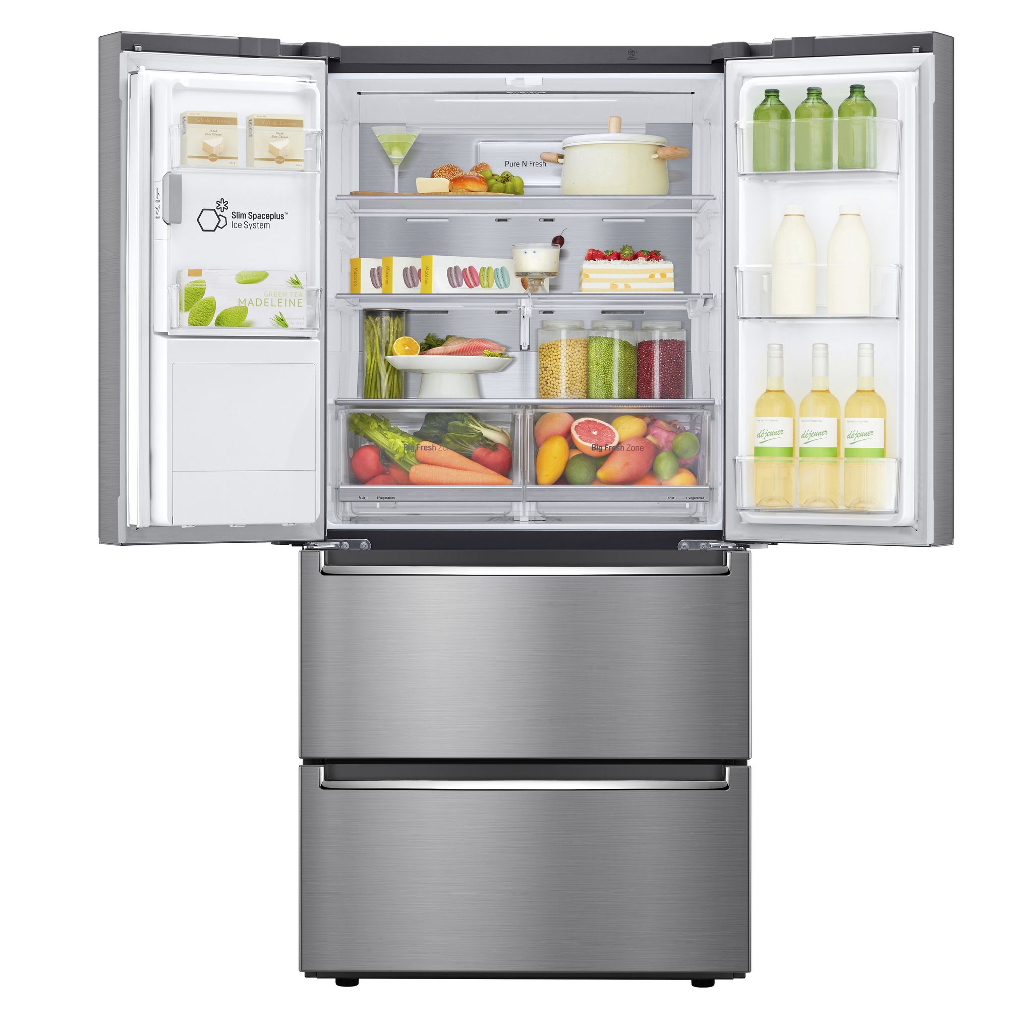 Voir la diapositive 3 : LG Réfrigérateur américain GML643PZ6F, 571 L, Froid ventilé No Frost, F