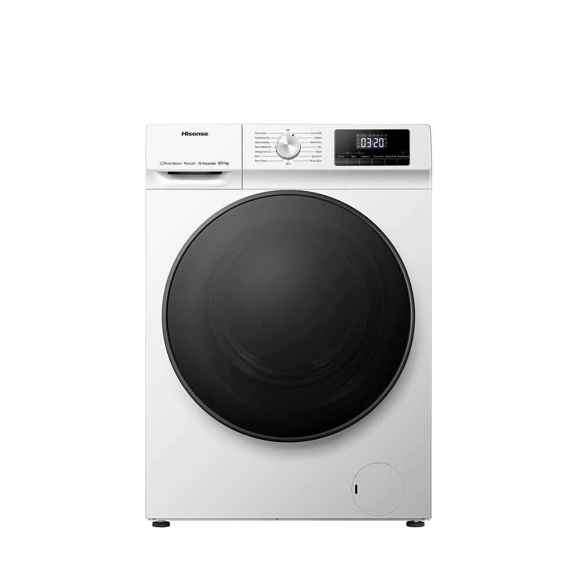 HISENSE Lave linge séchant hublot WDQA8014EVJM, 8 kg de lavage, 5 kg de séchage, 1400 T/min, A
