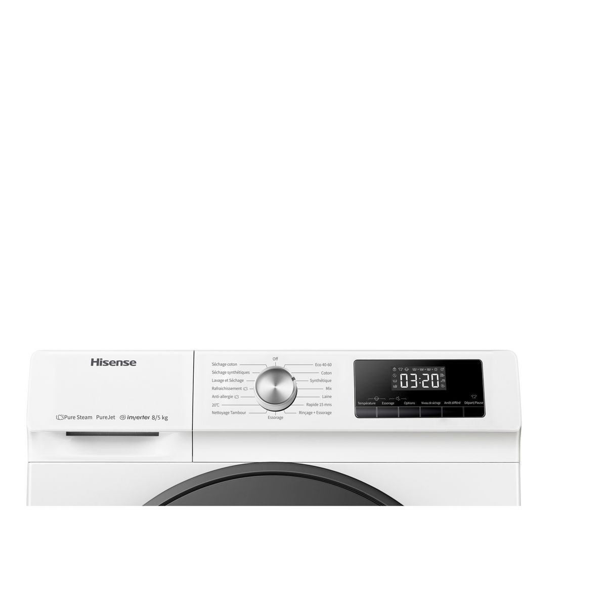 HISENSE Lave linge séchant hublot WDQA8014EVJM, 8 kg de lavage, 5 kg de séchage, 1400 T/min, A