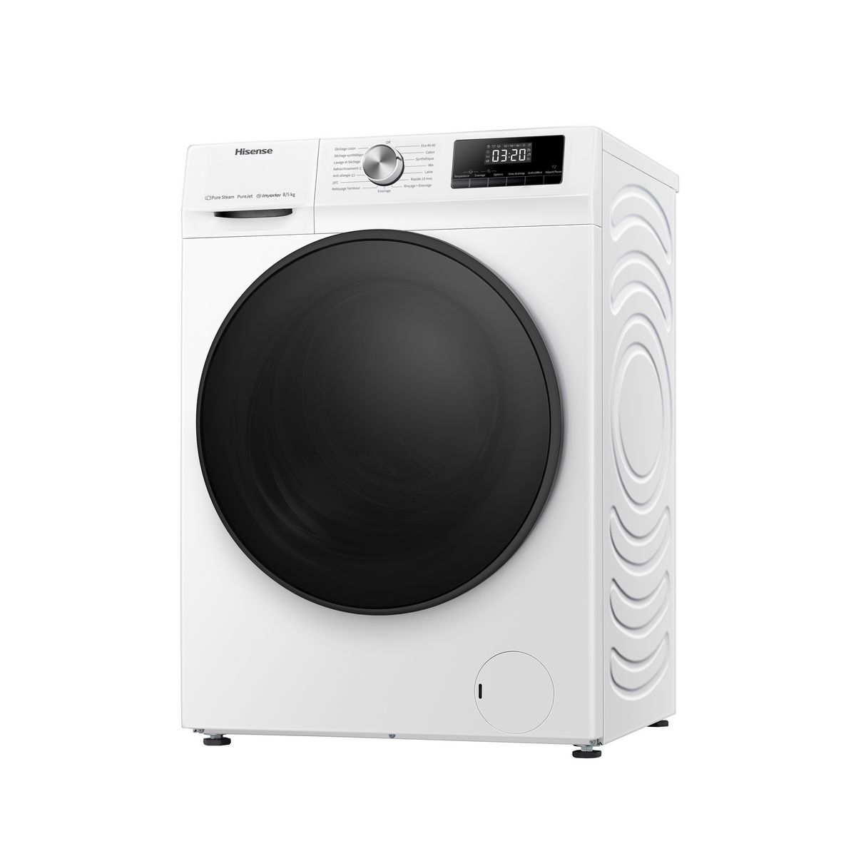 HISENSE Lave linge séchant hublot WDQA8014EVJM, 8 kg de lavage, 5 kg de séchage, 1400 T/min, A