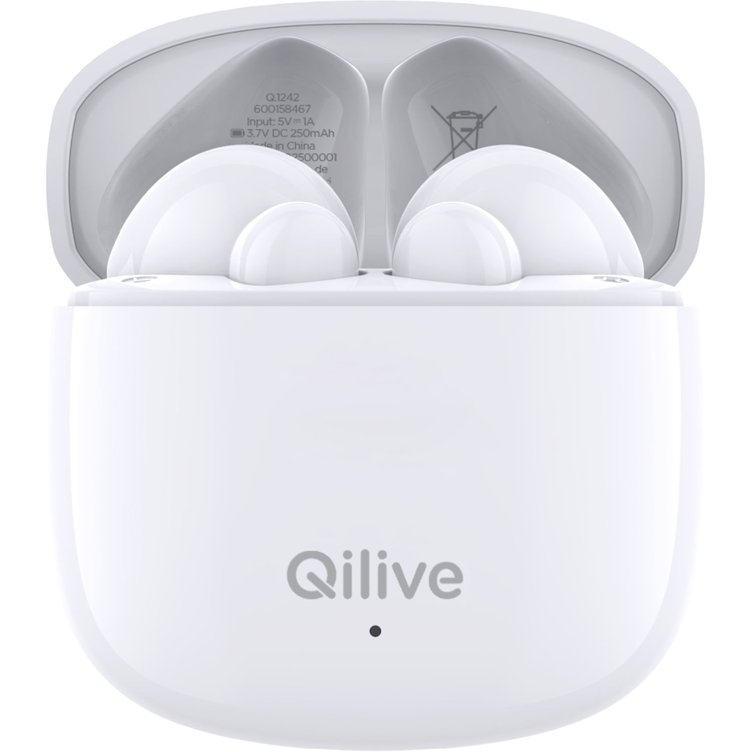 Voir la diapositive 4 : QILIVE Écouteurs Q1242 TWS - Blanc