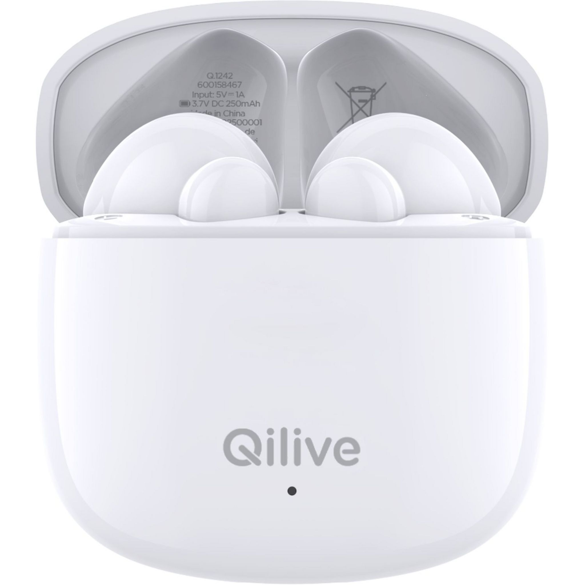 Voir la diapositive 4 : QILIVE Écouteurs Q1242 TWS - Blanc